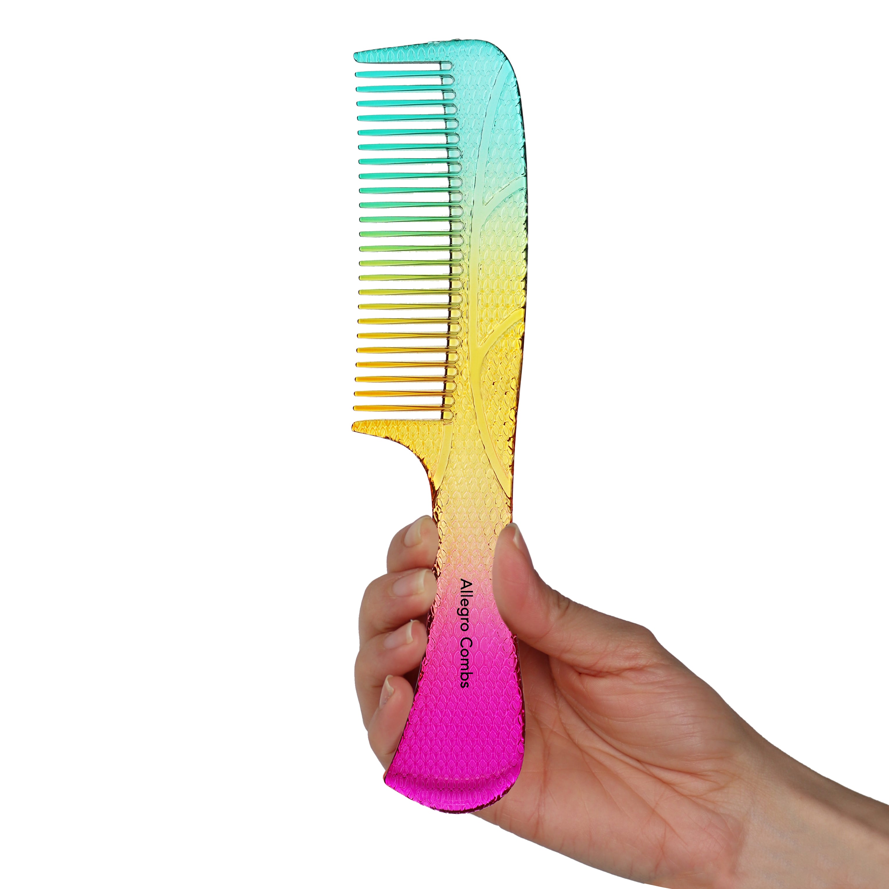 Allegro Comb 1004 Wide Tooth Detangling Hair Comb for Women - Gentle Styling Tool for Curly, Thick & Wet Hair - Perfect for Salon, Travel & Home Use