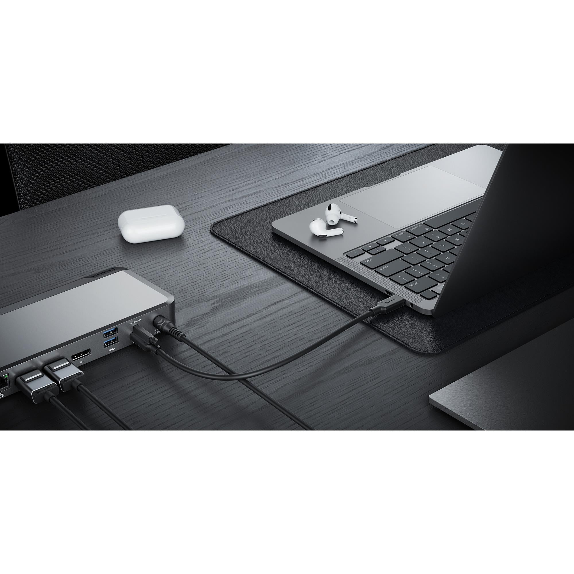 ALOGIC Universal Triple 4K Docking Station with 100W Power Delivery - USB C Hub for MacBook Pro/Air, Dell, HP - Home Office & Gaming Setup Accessory