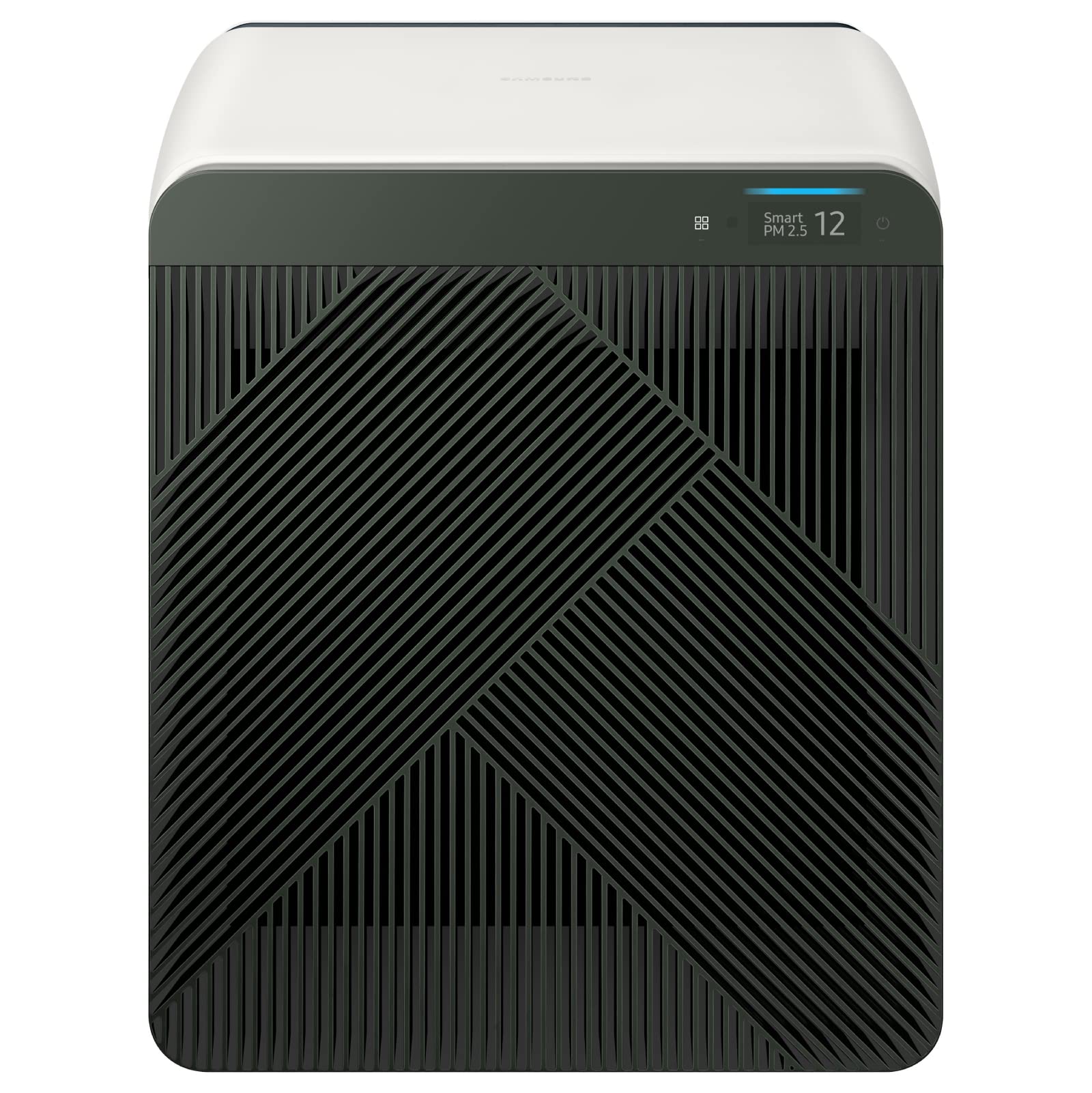 SAMSUNG BESPOKE Cube Air Purifier with HEPA Filtration - 360° Air Purification, Odor Eliminator & Smart Control for Home, Pets & Allergies (AX350A9350N, Forest Green) - Perfect for Living Rooms, Bedrooms & Offices