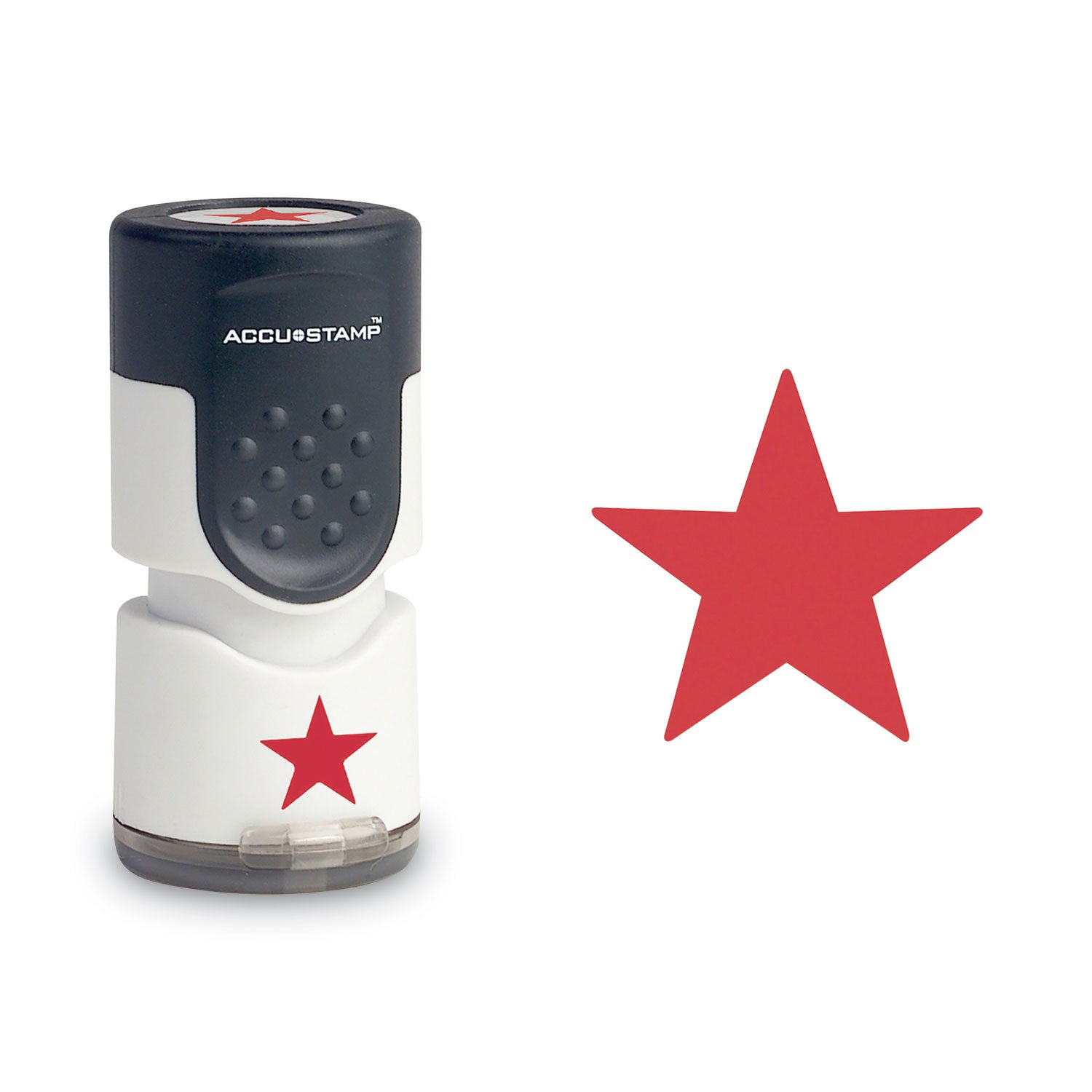 ACCUSTAMP® Pre-Inked Round Stamp with Microban Protection - 0.63