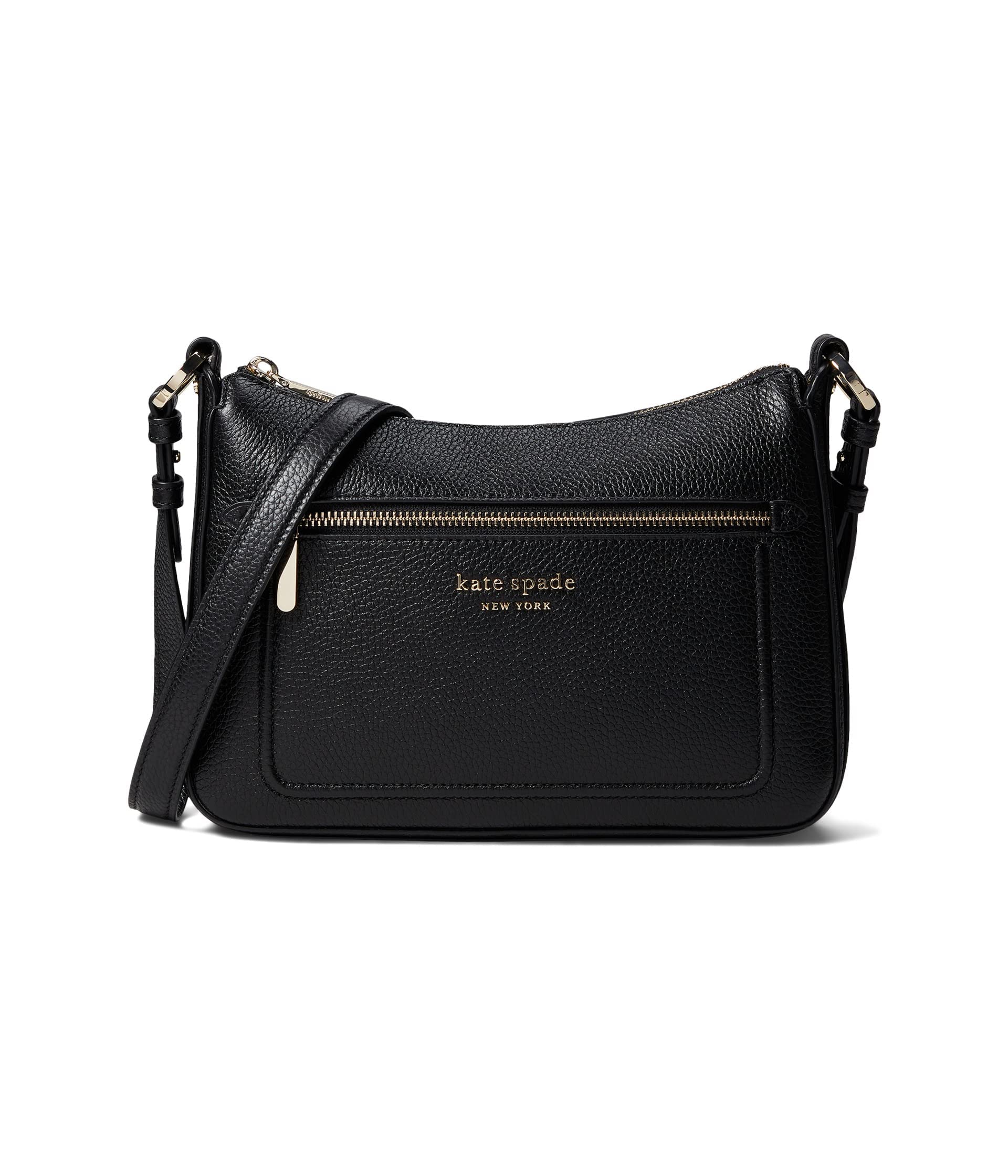 Kate Spade New York Hudson Pebbled Leather Medium Crossbody Bag for Women - Stylish & Durable Everyday Shoulder Purse for Work, Travel & Shopping
