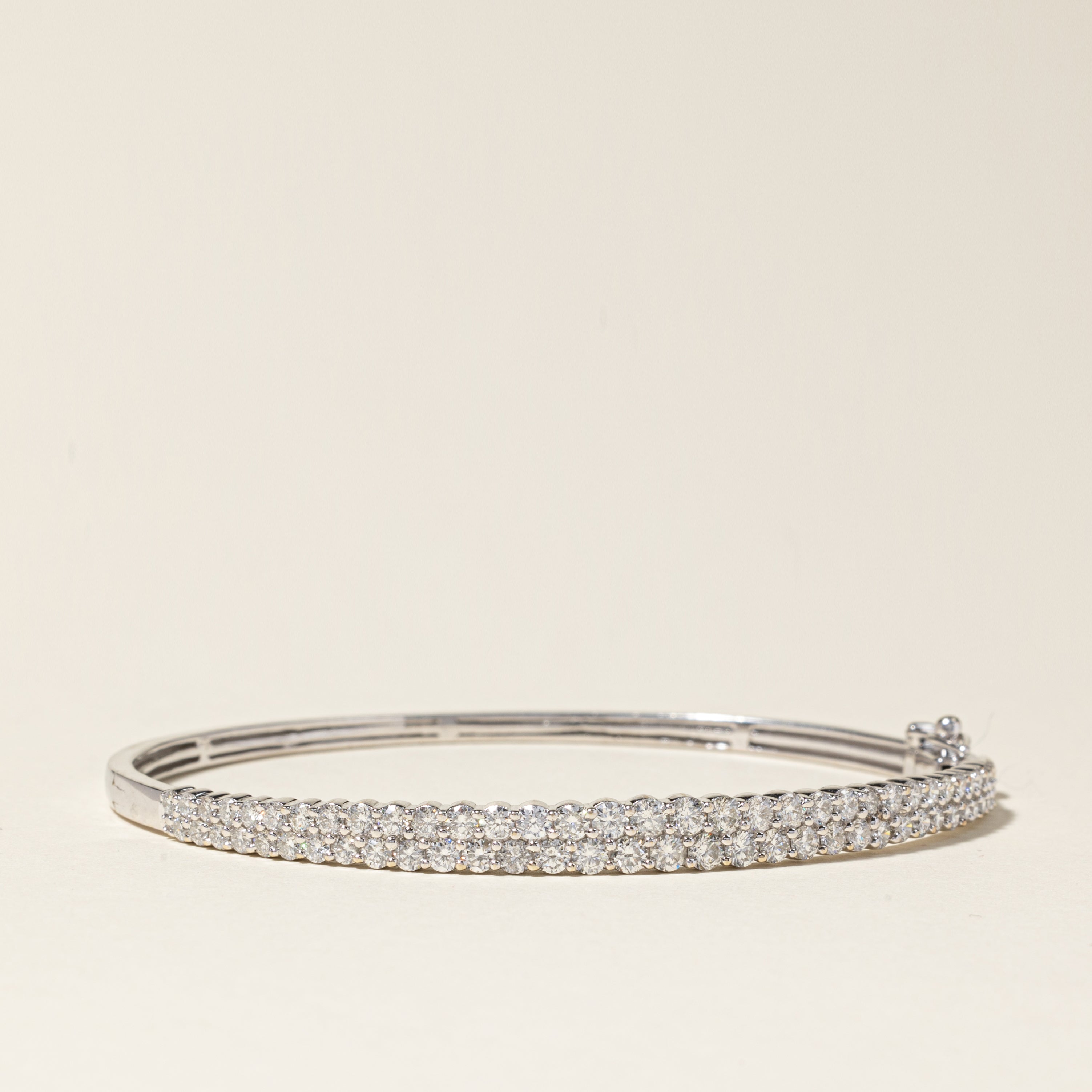 14K White Gold Oval Diamond Tennis Bracelet for Women | 3.23ctw | 7.5 Inches | Elegant Jewelry Gift for Anniversary, Wedding & Special Occasions