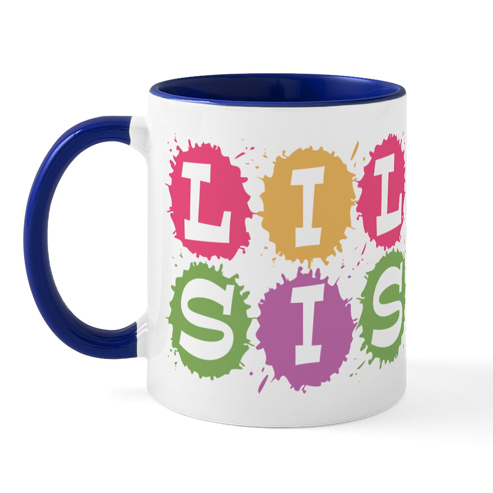 Lil Sis Ceramic Coffee Mug - 11 oz (325 ml) Funny Sister Gift for Birthday, Christmas & Everyday Use - Perfect for Tea, Hot Chocolate & Office Coffee Breaks