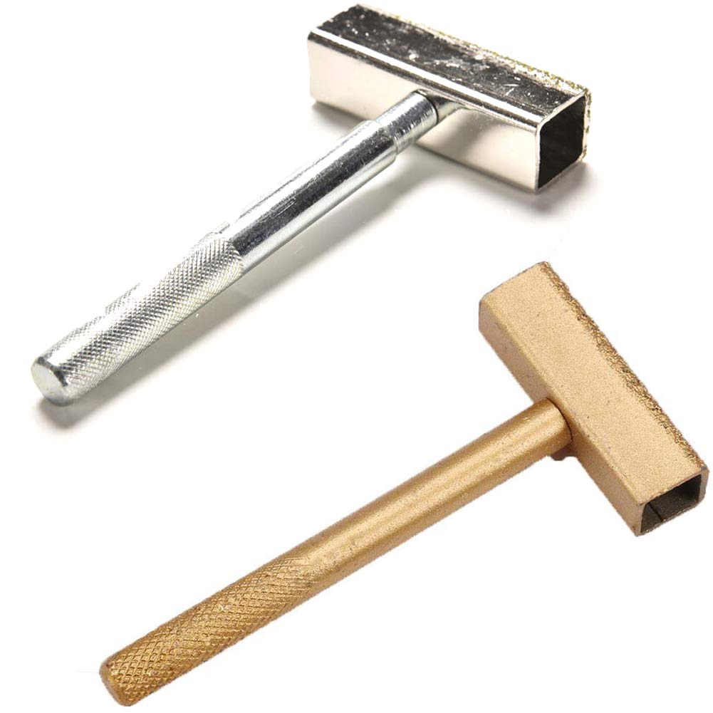 Diamond Grinding Disc Wheel Stone Dresser - 2pcs Corundum Grinding Wheel Dressing Tool for Bench Grinder (Plating & Brazing) - Perfect for Metalworking, Woodworking & DIY Projects