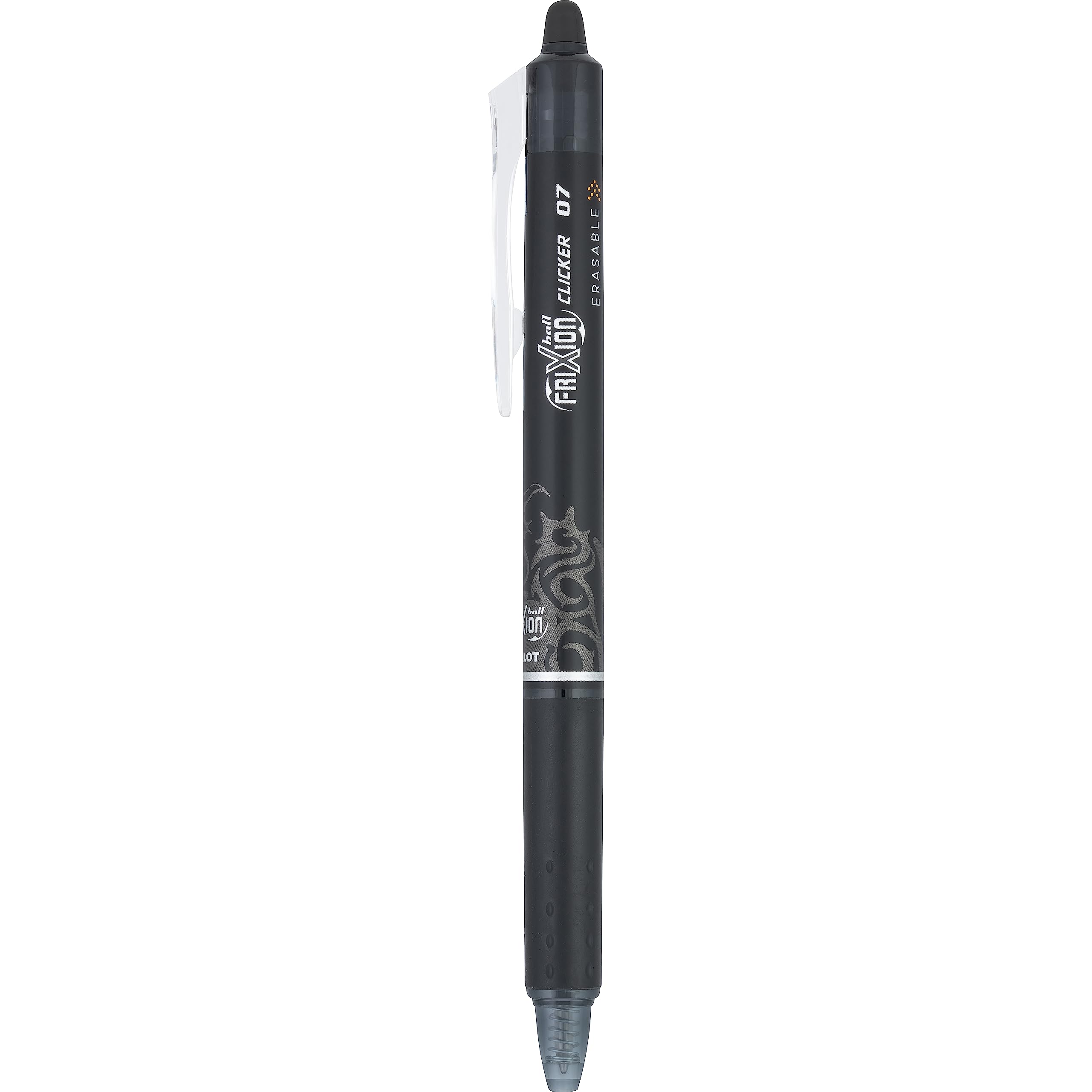 Pilot FriXion Clicker 0.7mm Erasable Gel Pens - 6 Pack Fine Point Black & Blue Ink - Perfect for School, Office & Note Taking