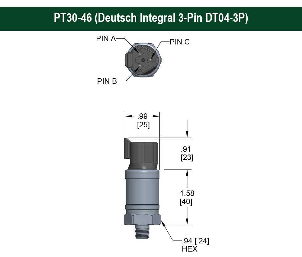 High Accuracy 0-200 psi Gauge Pressure Transmitter with ±0.25% Span | 1/4