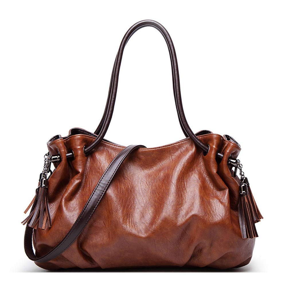 MINTEGRA Women's Hobo Shoulder Bag with Tassel - Large Capacity Top Handle Bucket Purse for Work, Travel & Everyday Use