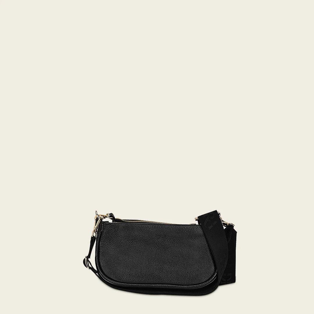 BOD66MA Women's Cuadra Black Fashion Stingray Crossbody Bag - Stylish & Durable for Everyday Use, Travel, and Special Occasions