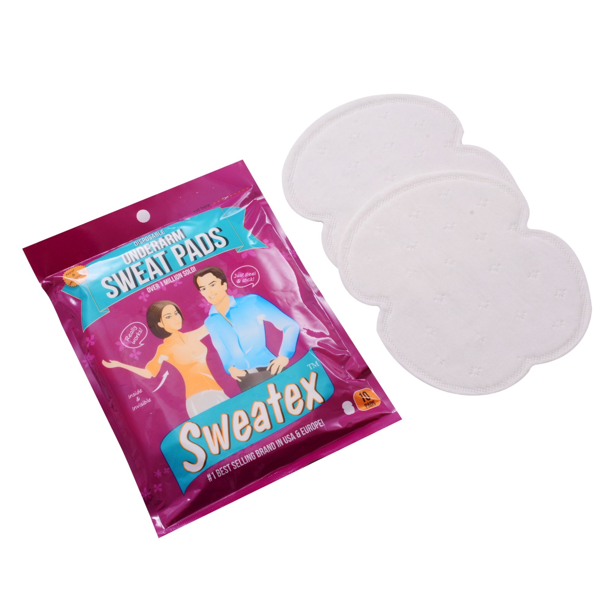 SWEATEX Disposable Underarm Sweat Pads - 12 Pack Combo | Odor Protection & Sweat Absorption | Perfect for Workouts, Business Attire & Hot Weather