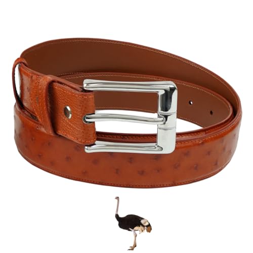 Light Brown-ostrich Belly-pin Buckle