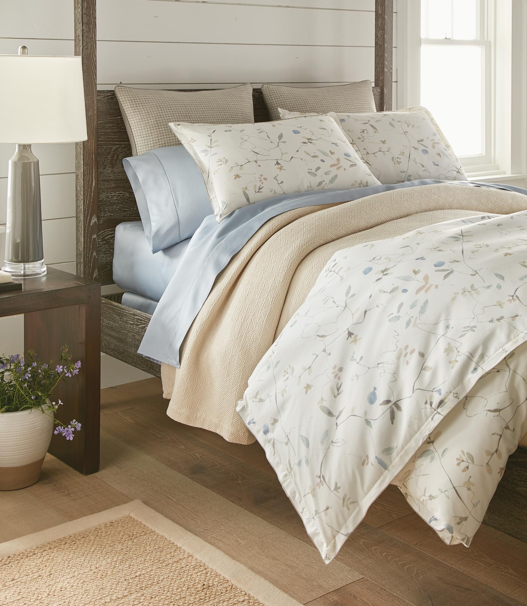 Premium 100% Cotton Avery Percale Duvet Cover Set - Soft & Breathable Bedding for All Seasons - Perfect for Master Bedroom, Guest Room & Hotel Use
