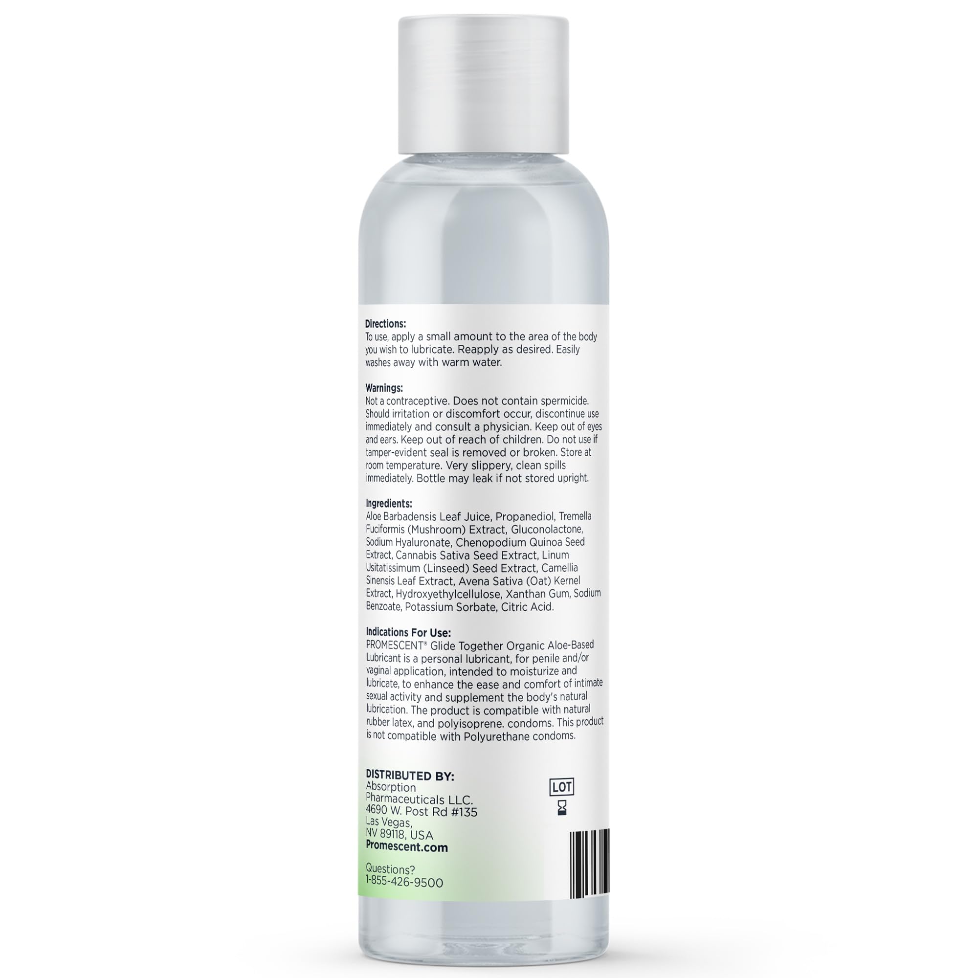 Organic Personal Lubricant for Couples - Natural Aloe & Water-Based Sex Lube for Enhanced Intimacy, Long-Lasting & Condom Safe (4 oz) - Perfect for Sensitive Skin & Romantic Evenings