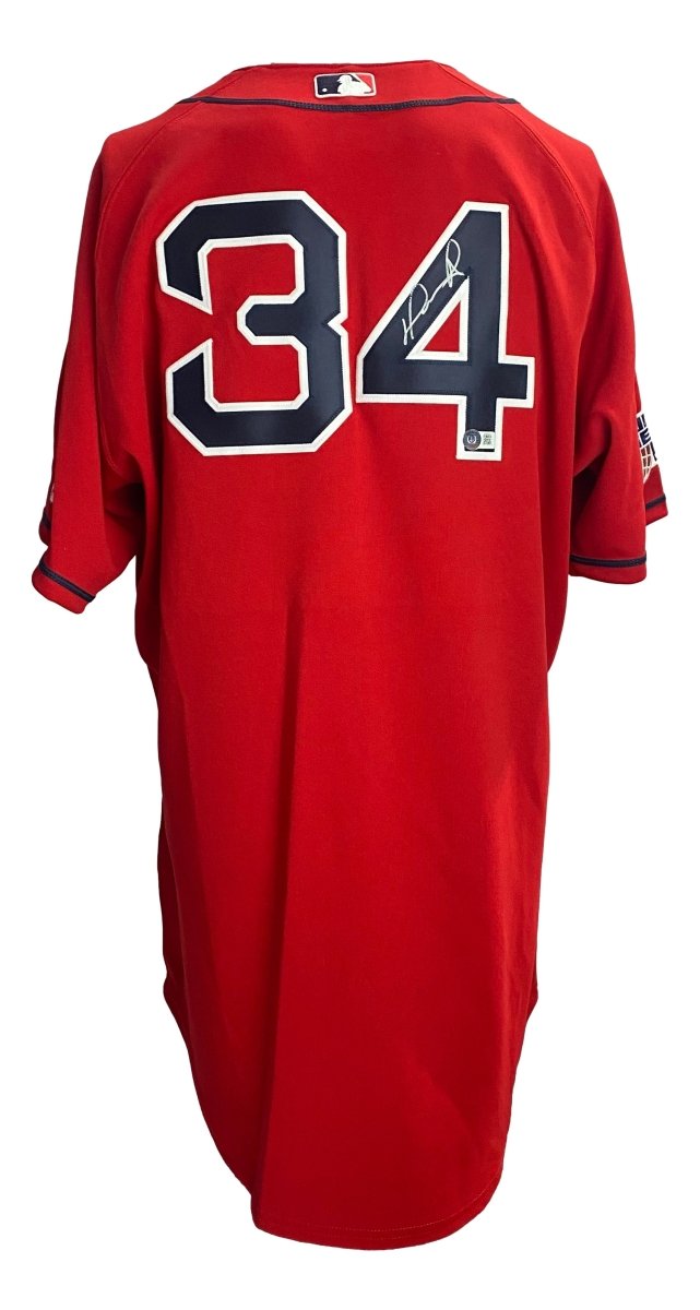 David Ortiz Autographed Boston Red Sox 2007 World Series Authentic Jersey - Majestic BAS ITP - Perfect for Collectors, Sports Memorabilia Displays, and Red Sox Fans