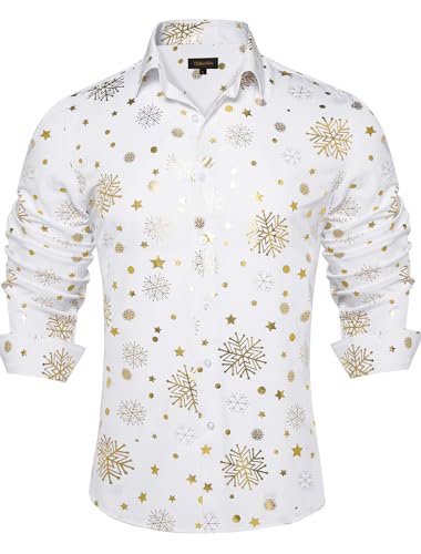 White and Gold Snowflake