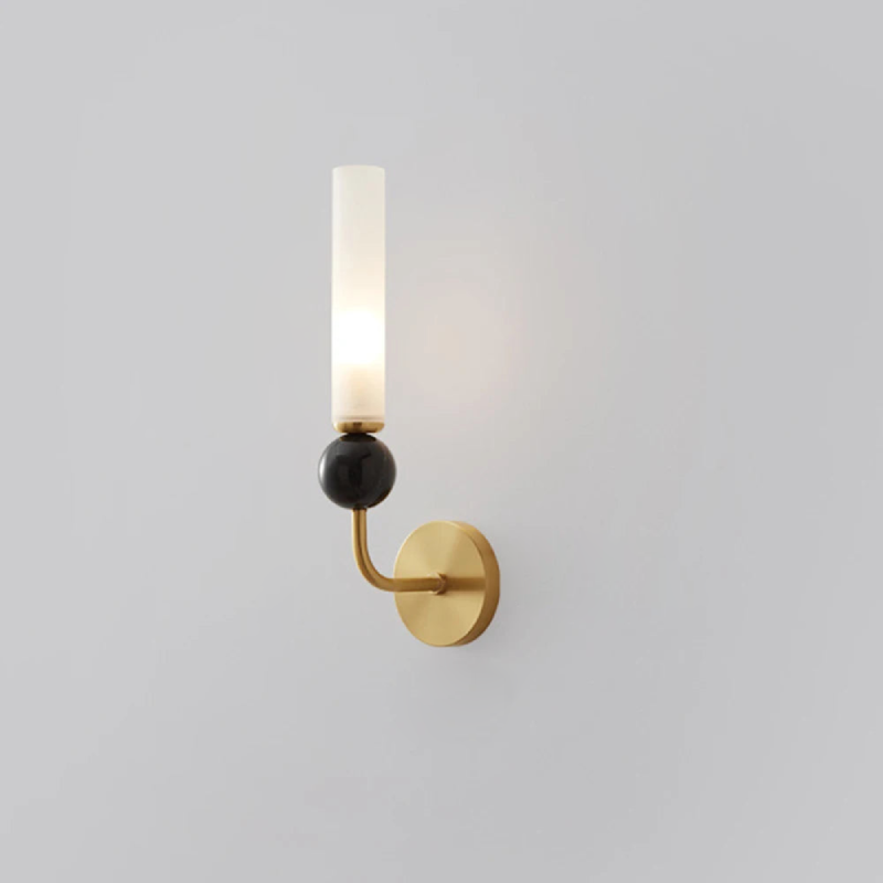 Elegant Marble Wall Lamp - Modern Home Decor Lighting for Living Room, Bedroom & Hallway | Dimmable LED Light Fixture with Adjustable Brightness