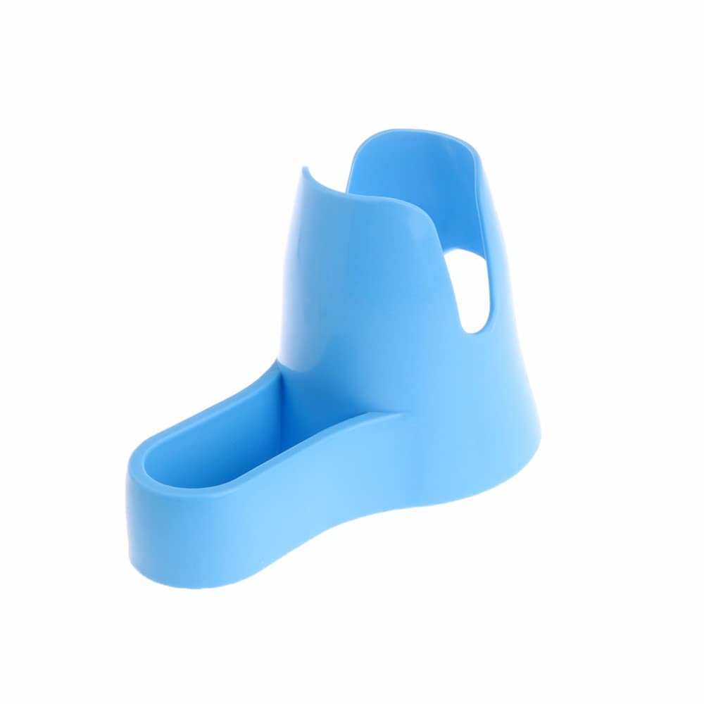 4oz Hamster Water Bottle with 3-in-1 Food Bowl - 125ML Automatic Pet Water Dispenser for Small Animals (Blue, 80ML) - Perfect for Hamsters, Hedgehogs & Rodent Cages