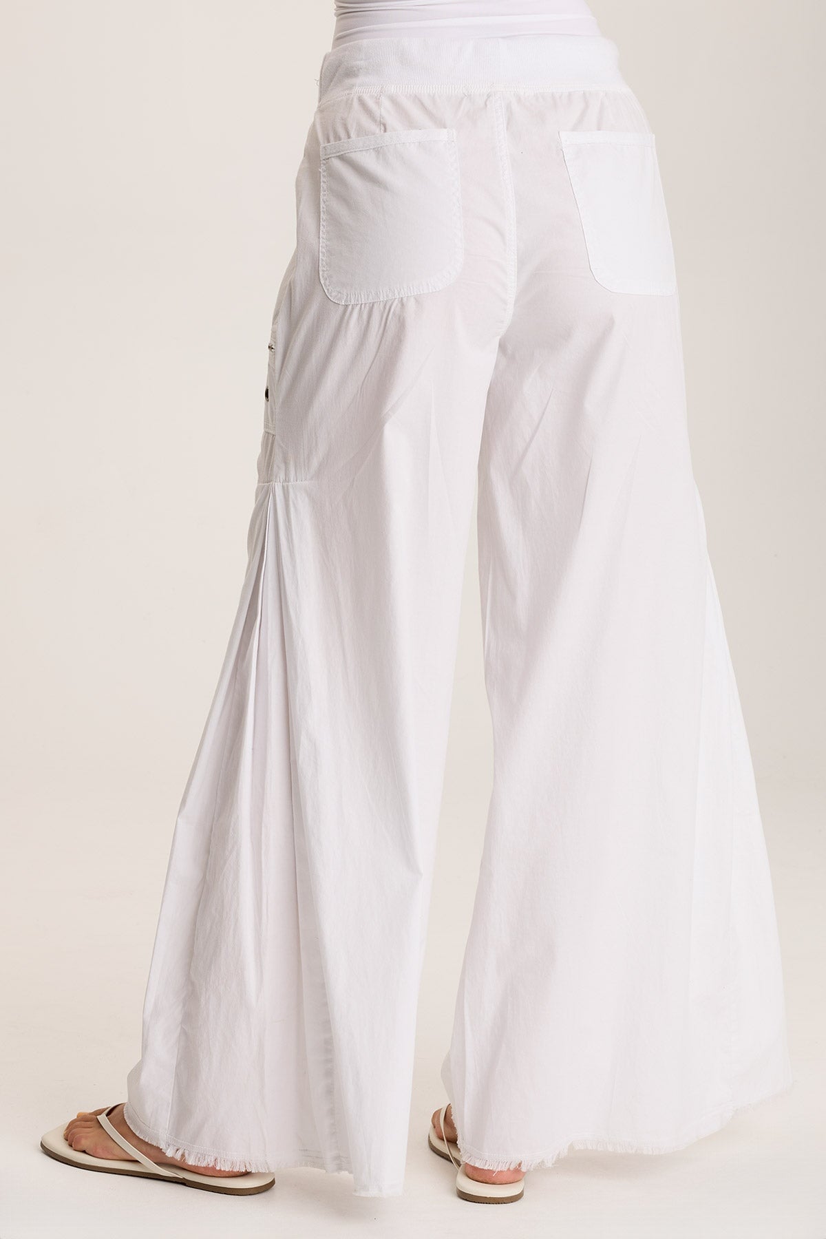 Coline Poplin Wide Leg Pants for Women - Comfortable High Waisted Linen Trousers - Casual Summer Palazzo Pants for Office, Travel & Everyday Wear