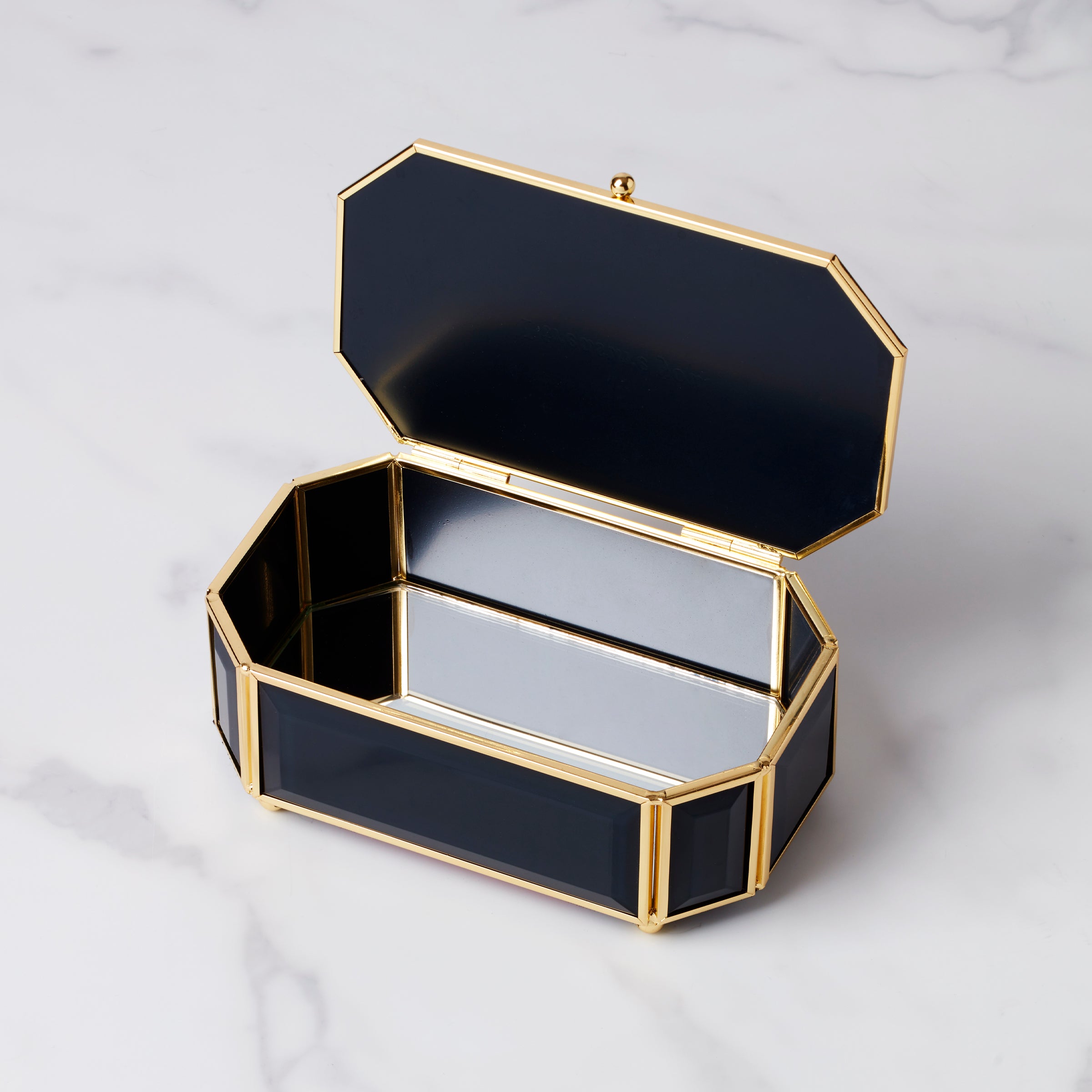 Elegant Black Jewelry Box - Perfect for Gifts, Storage & Travel | I Treasure You Jewelry Organizer for Necklaces, Rings & Earrings