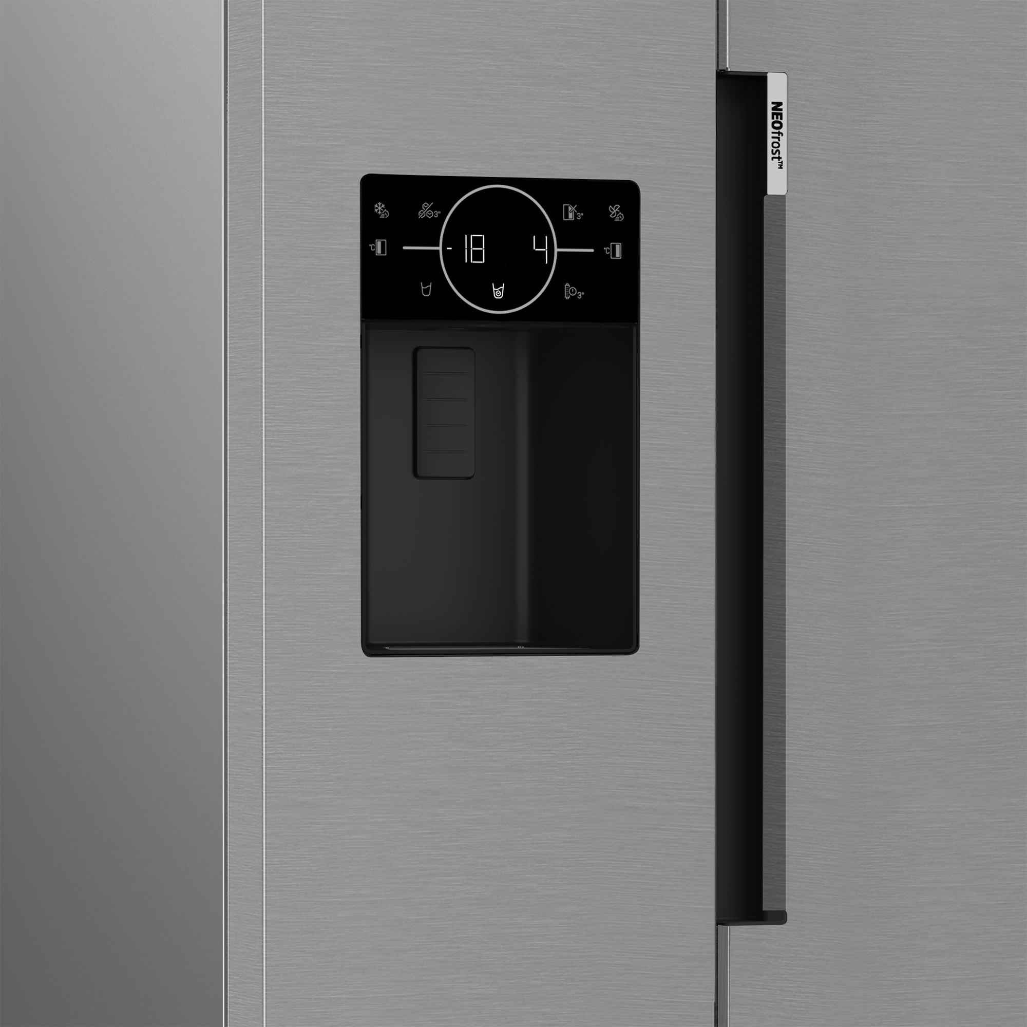 Beko BFSB3622XSS 36 Inch Side By Side Refrigerator with HarvestFresh Technology - Energy Efficient Stainless Steel French Door Fridge for Modern Kitchen & Large Family Use