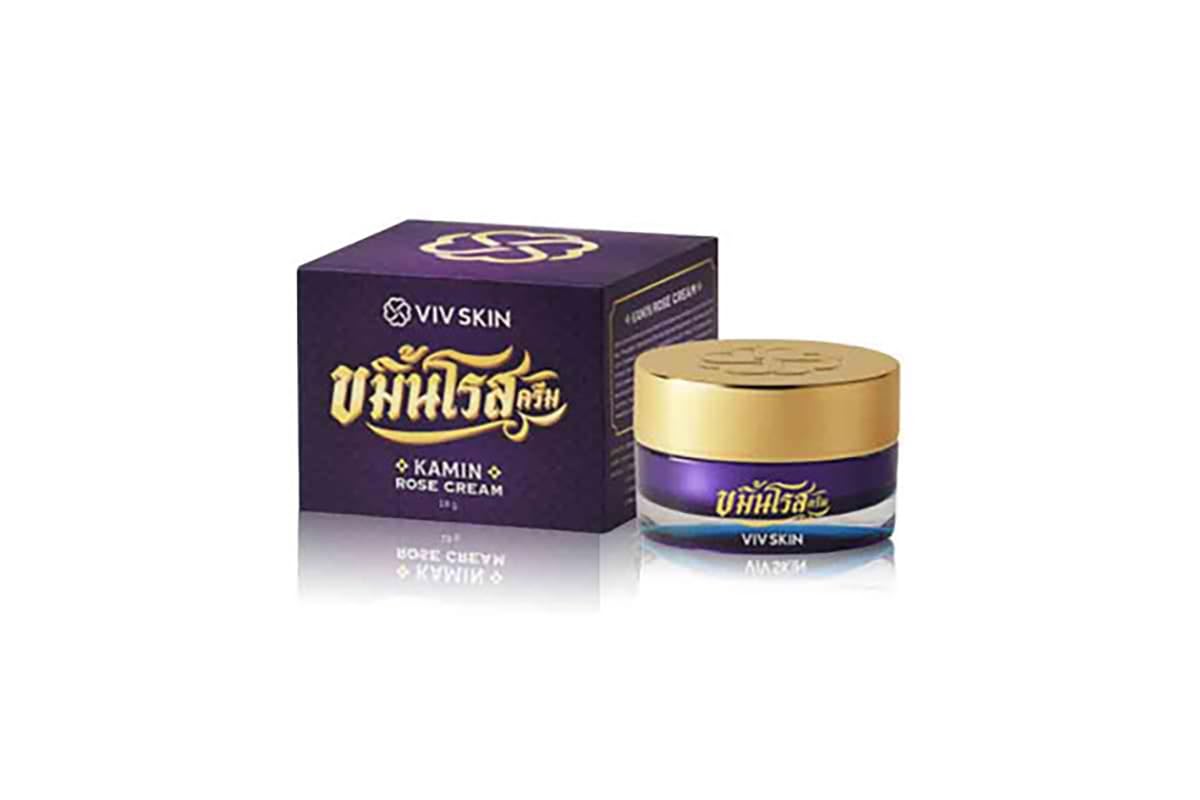 VIVSkin KaminRose Moisturizing Cream - 10g/Box (Pack of 3) | Deep Hydration & Skin Nourishment | Gift Set with Free Tomato Facial Mask | Perfect for Dry Skin Care & Night Routine