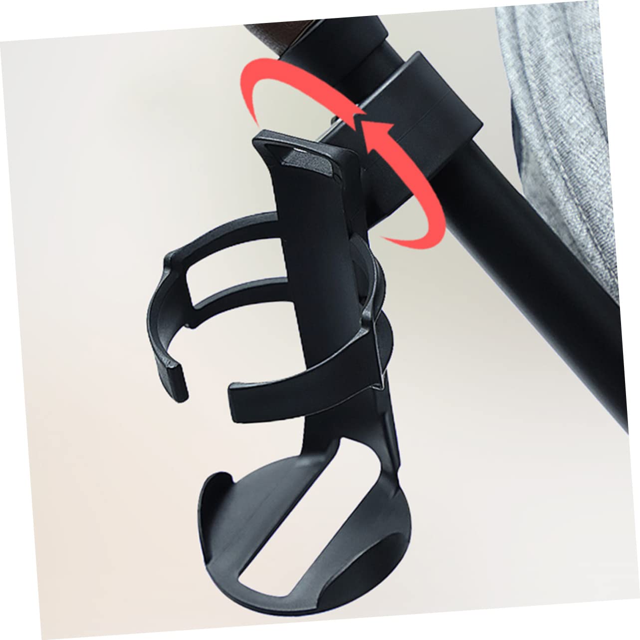 Wakauto Universal Bike Cup Holder - Adjustable Stroller & Bicycle Drink Holder, PVC Bottle Rack for Cycling, Jogging & Outdoor Activities