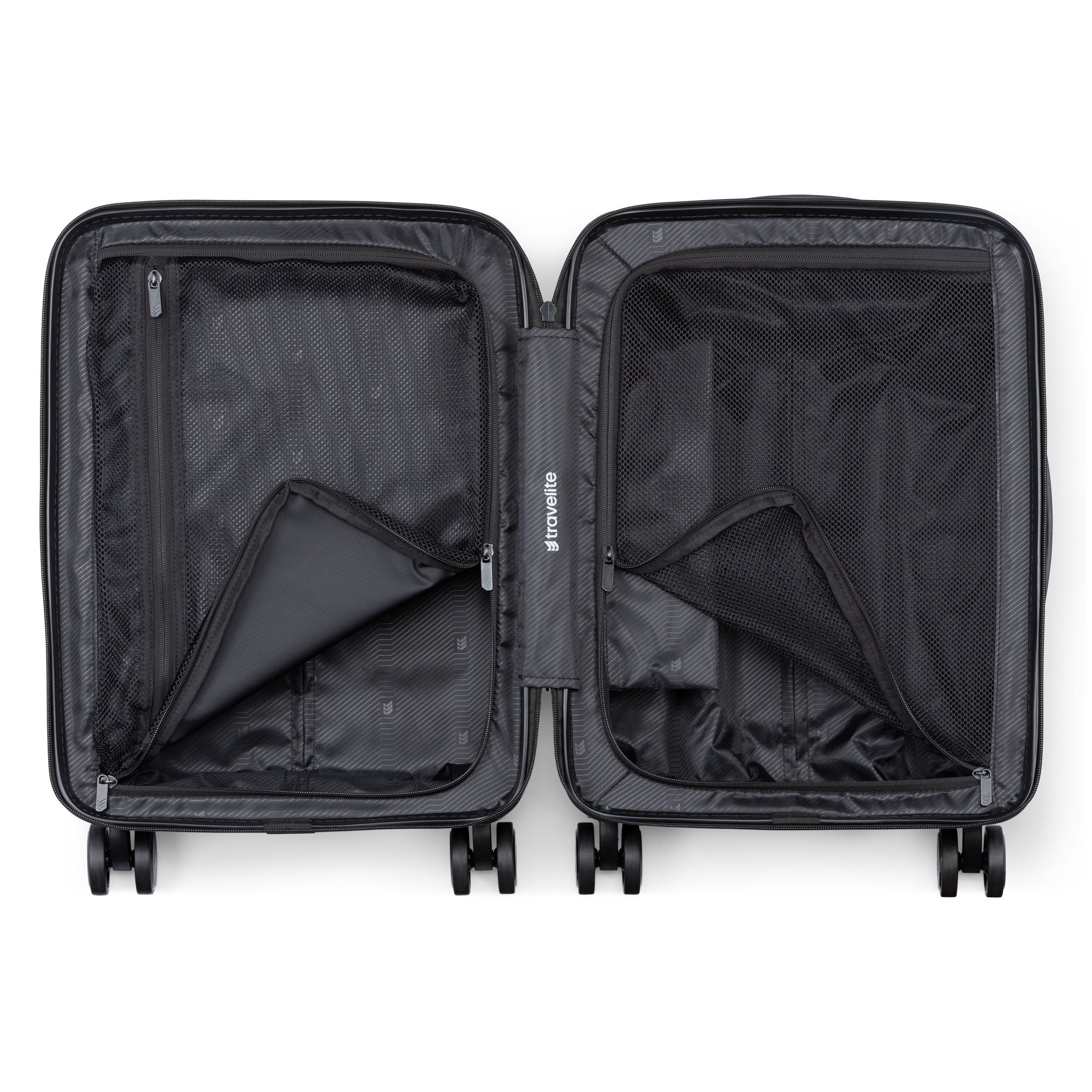 Travelite Itinerary Polycarbonate Spinner Carry On Luggage - Lightweight Durable Suitcase for Air Travel, Business Trips & Weekend Getaways