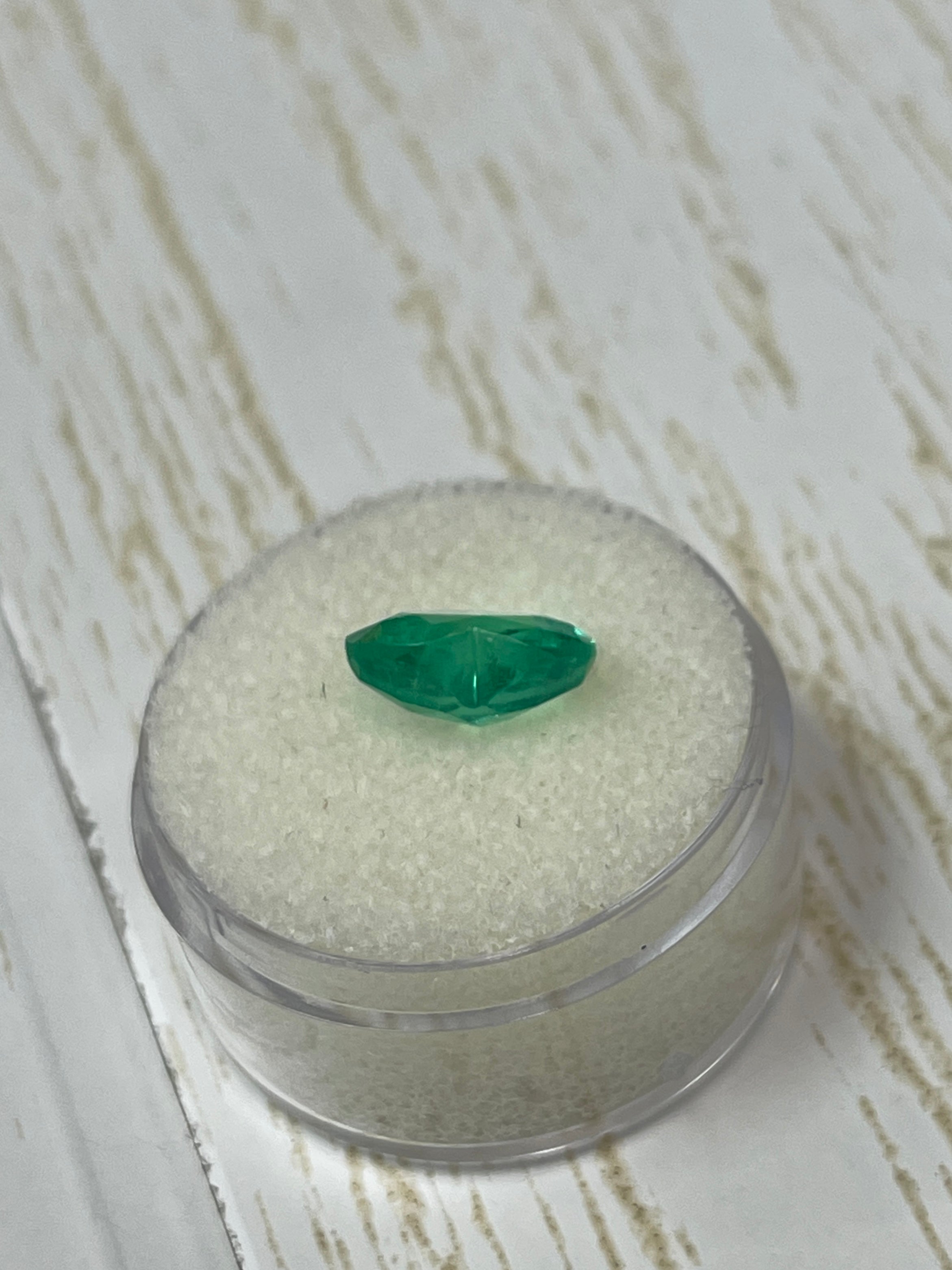 3.21 Carat Natural Colombian Emerald Loose Gemstone - Heart Cut, Spring Green Color for Jewelry Making, Engagement Rings & Fine Jewelry