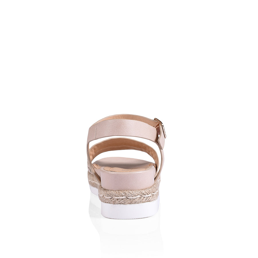 Disco Footbed Sandals for Women - Soft Cushioned Comfort in Blush Pink | Perfect for Beach, Pool, and Summer Vacation Wear