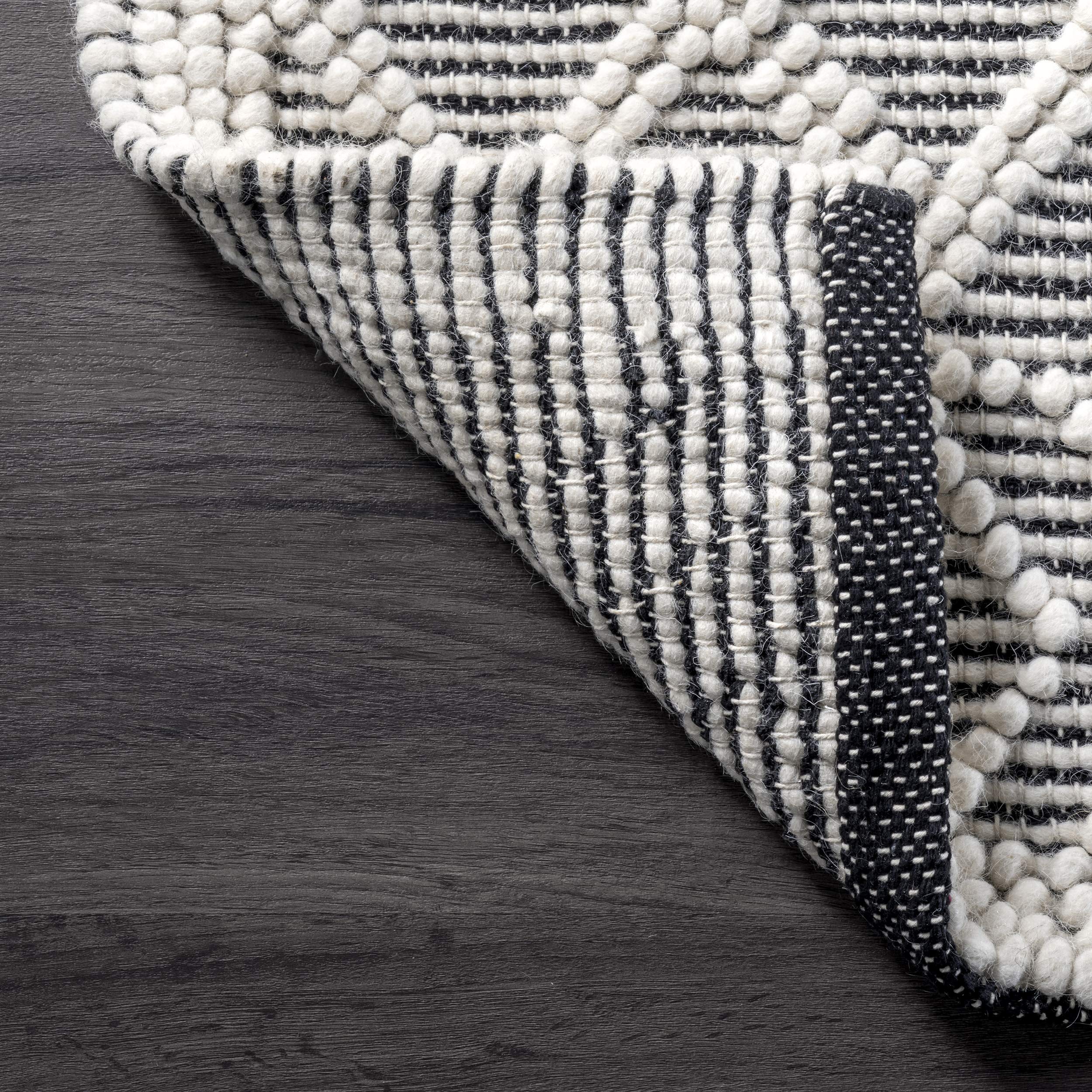 nuLOOM Natti Contemporary Trellis Accent Rug 3x5 Feet - Modern Geometric Gray Area Rug for Living Room, Bedroom, or Office Decor