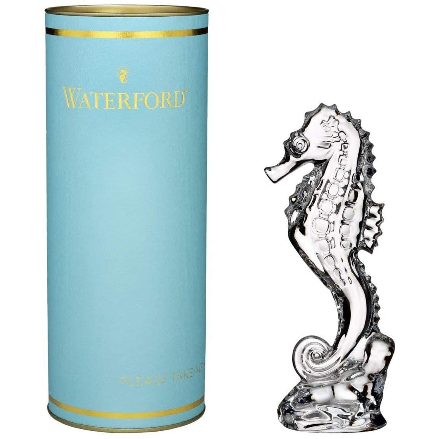 Waterford Seahorse Collectible Figurine - Handcrafted Crystal Glass Home Decor for Shelves, Desks & Gifts | Perfect for Holidays, Weddings & Irish-Themed Decor