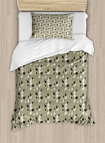 Khaki White Dark Brown