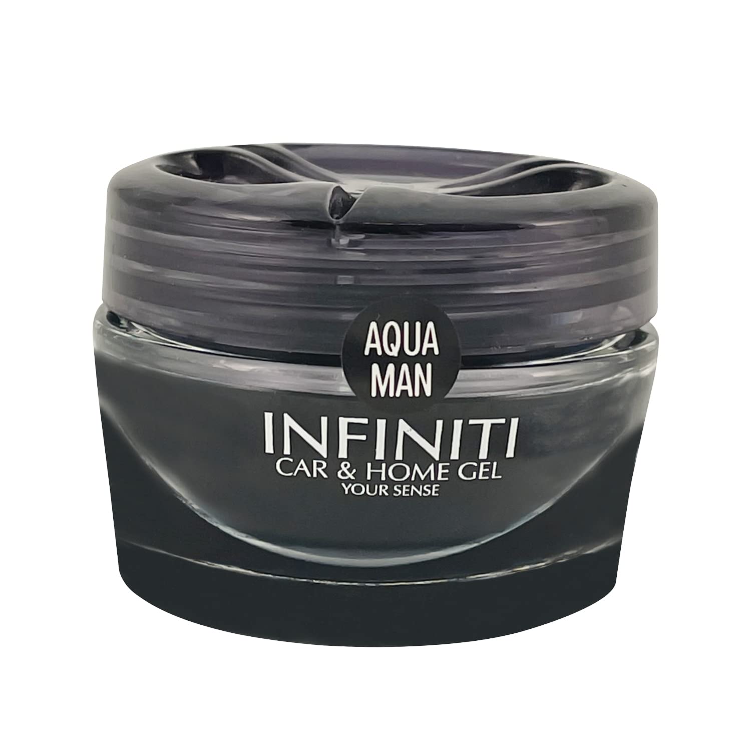 Tasotti Car Gel Perfume - Long Lasting Car Air Freshener & Odor Eliminator with Premium Fragrance, Infiniti Car Gel Collection (Aqua Man) - Perfect for Cars, Offices & Small Spaces