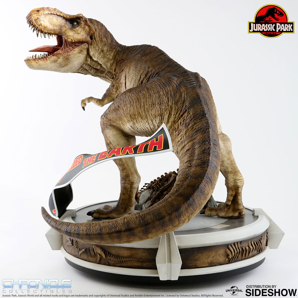 Chronicle Collectibles Jurassic Park 1/9 Scale T-Rex Rotunda Rex Dinosaur Statue - Premium Collector's Edition for Movie Fans & Home Decor Display