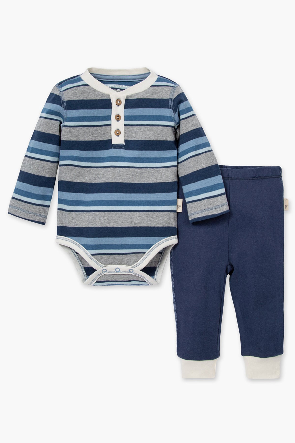 Burt's Bees Baby Organic Cotton Onesie and Pants Set - Soft & Comfortable Outfit for Newborns & Infants - Perfect for Playtime, Naps & Everyday Wear