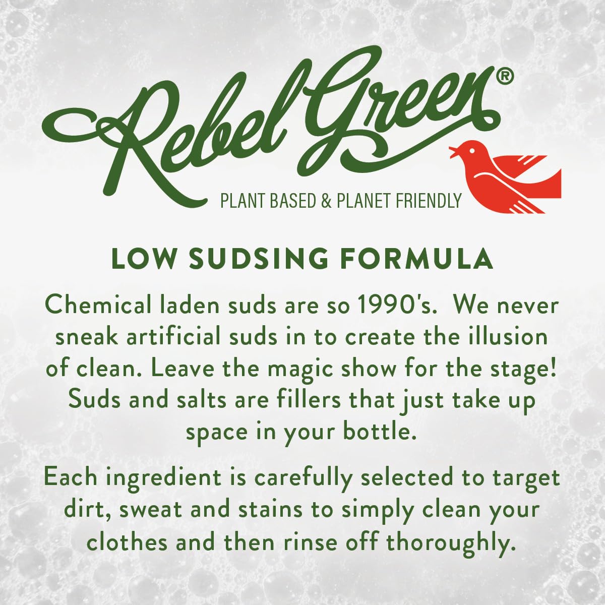 Rebel Green Organic Laundry Detergent - Natural Eco-Friendly Liquid Laundry Soap with Dispenser Cup | Hypoallergenic & Unscented for Sensitive Skin | 68 Loads per Bottle (2 Pack) | Perfect for Babies, Delicate Fabrics & Allergy Sufferers