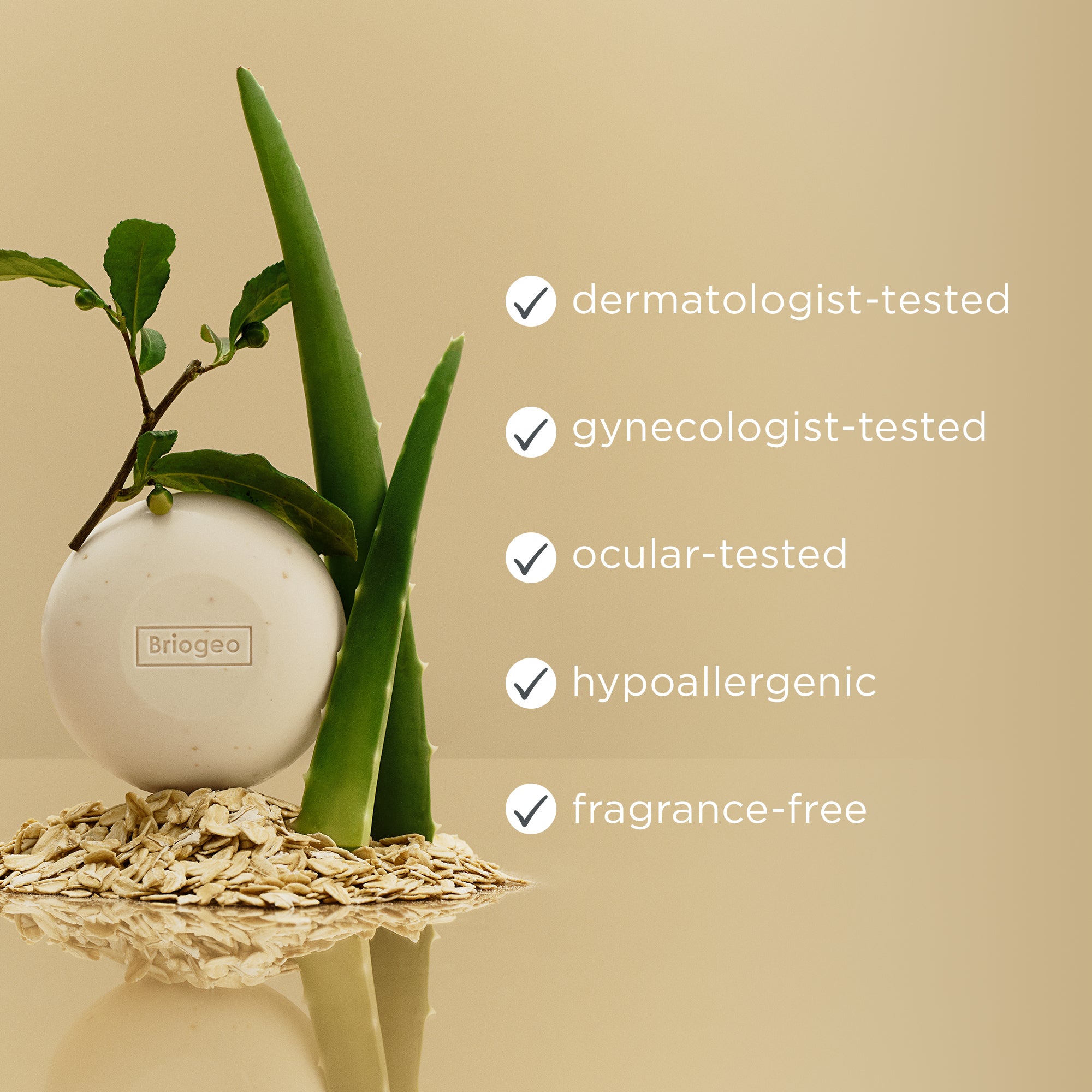 Aloe & Oat Milk Ultra Soothing 3-in-1 Cleansing Bar for Hair, Face & Body - Gentle & Kind Skincare for Sensitive Skin | Perfect for Daily Cleansing, Travel & Eco-Friendly Beauty Routine
