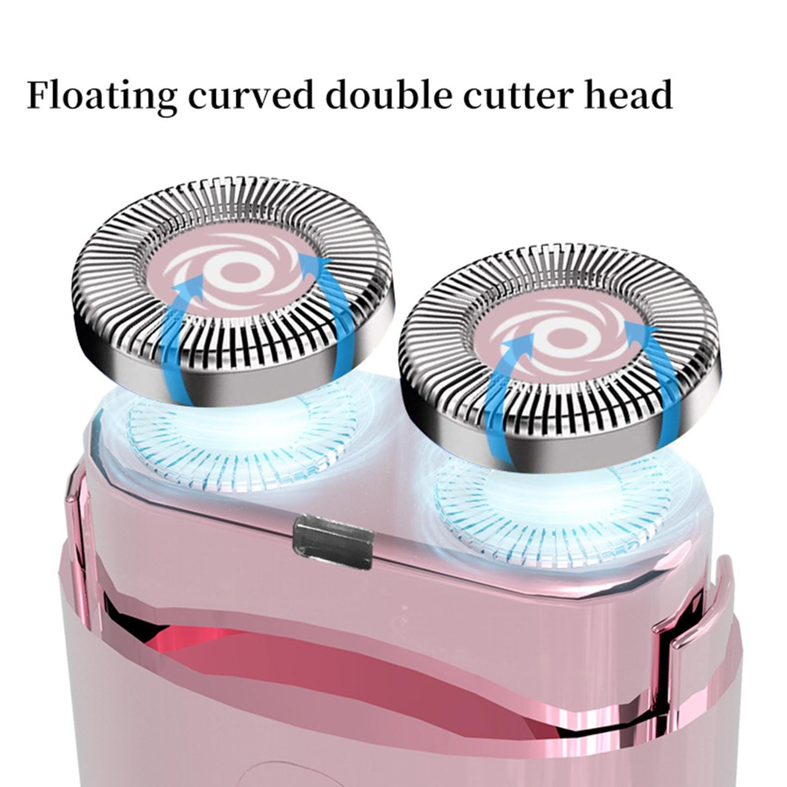 Electric Facial Hair Remover for Women & Men - Rechargeable Bikini Trimmer with LED Light & Double Blades - Precision Eyebrow & Body Groomer for Smooth Skin at Home or Travel - Perfect for Face, Legs, Underarms & Sensitive Areas