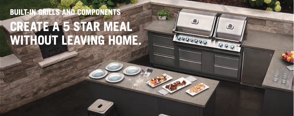 Napoleon Prestige Pro 825 RBI Built-In Natural Gas Grill - Premium Outdoor Cooking for Backyard BBQs, Patio Parties & Family Gatherings