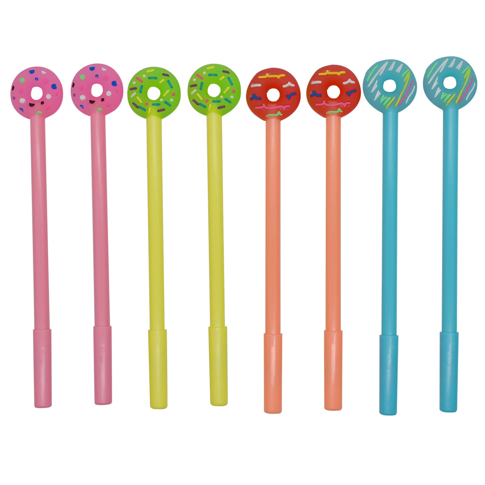 28 PCS Donuts Gel Pens - Cute Kawaii Writing Pens with Black Ink for Students, Office & School Supplies - Perfect for Note Taking, Journaling, Party Favors & Gift Giving