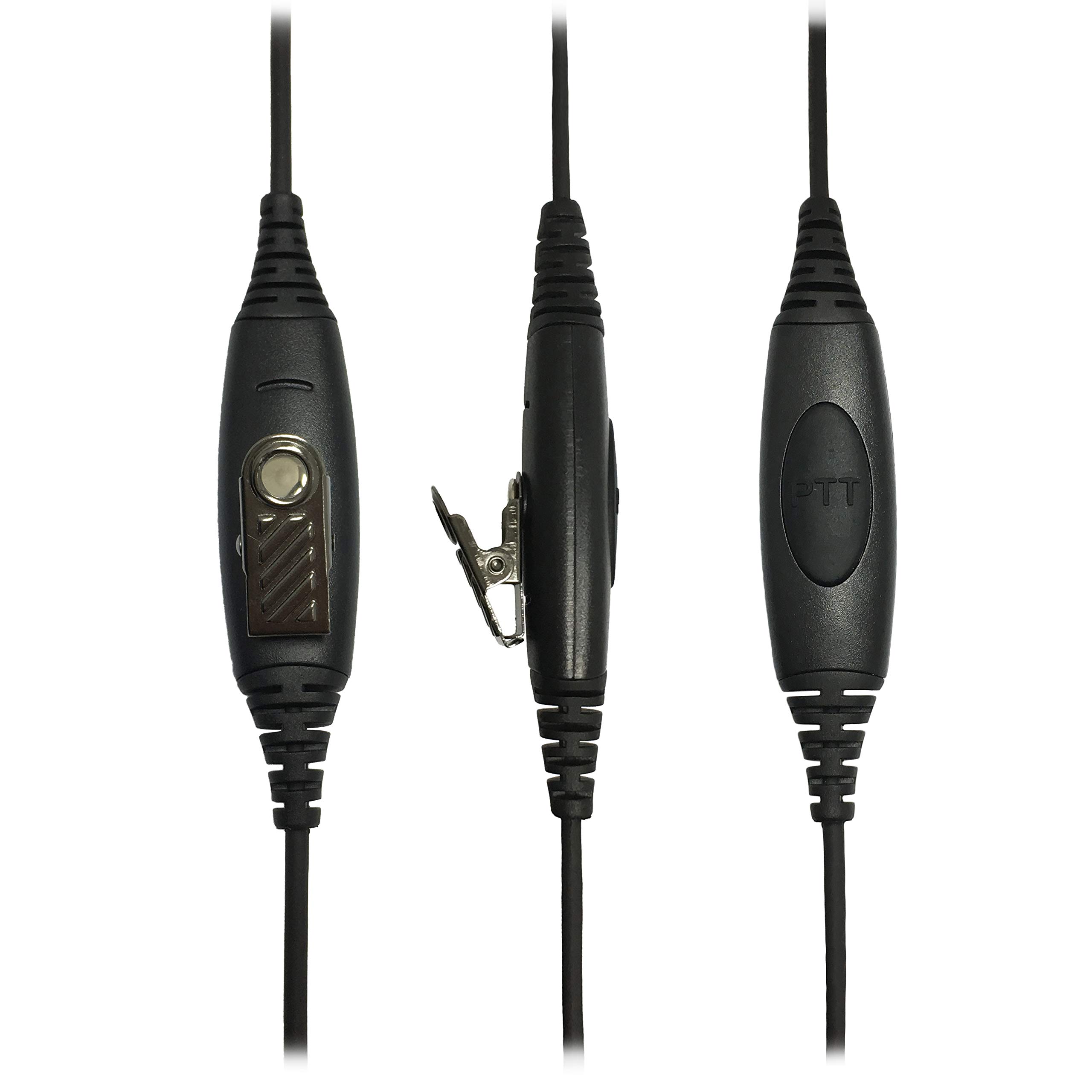 PROMAXPOWER Lightweight Two-Way Radio Headset with Boom Mic - Compatible with Motorola DP3401, DGP8050, APX6000XE, MTP850 - Ideal for Construction, Security & Outdoor Activities