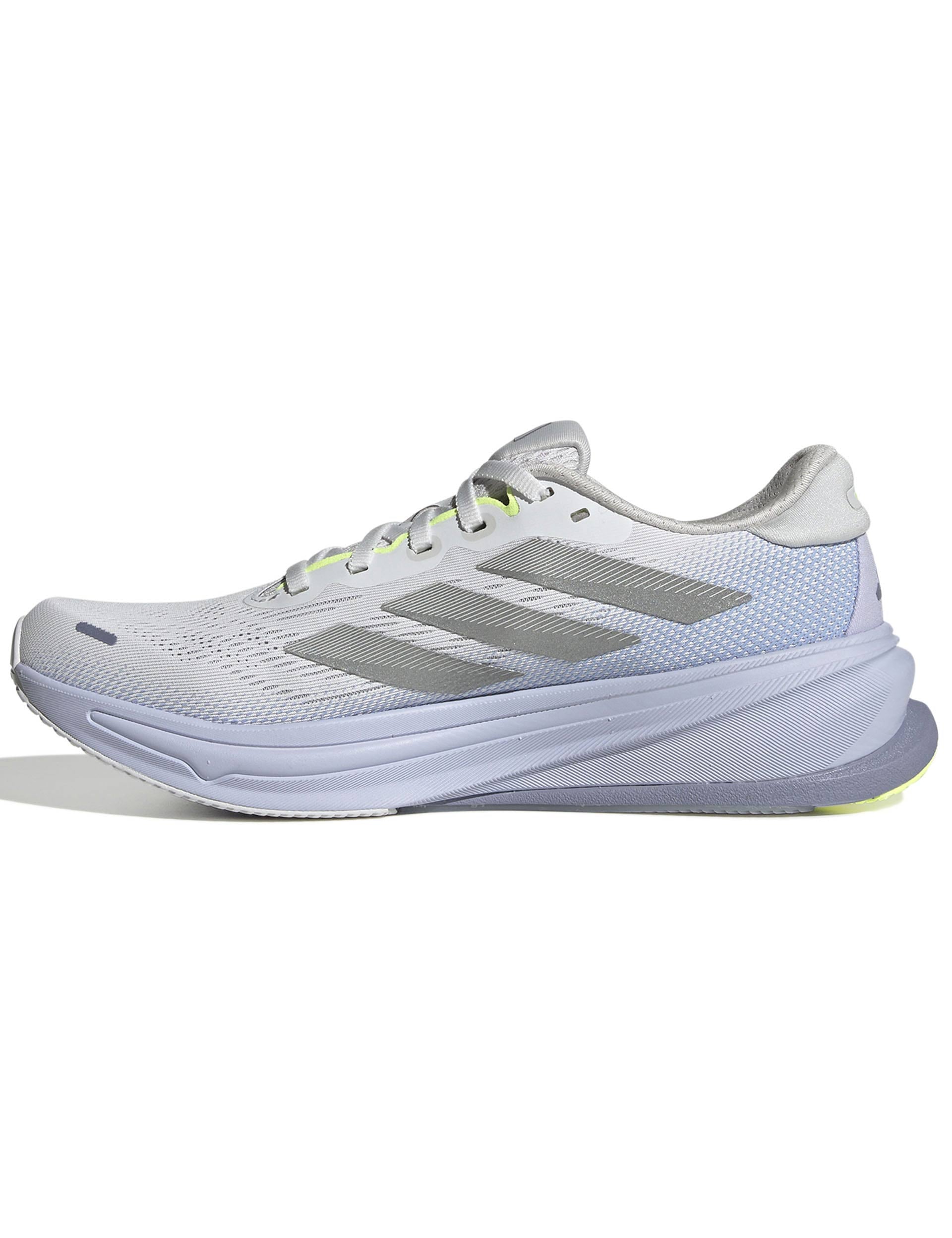 Supernova Rise 2 Running Shoes for Men & Women - Lightweight Cushioned Dash Grey/Matte Silver/Silver Violet - Perfect for Marathon Training, Jogging & Gym Workouts