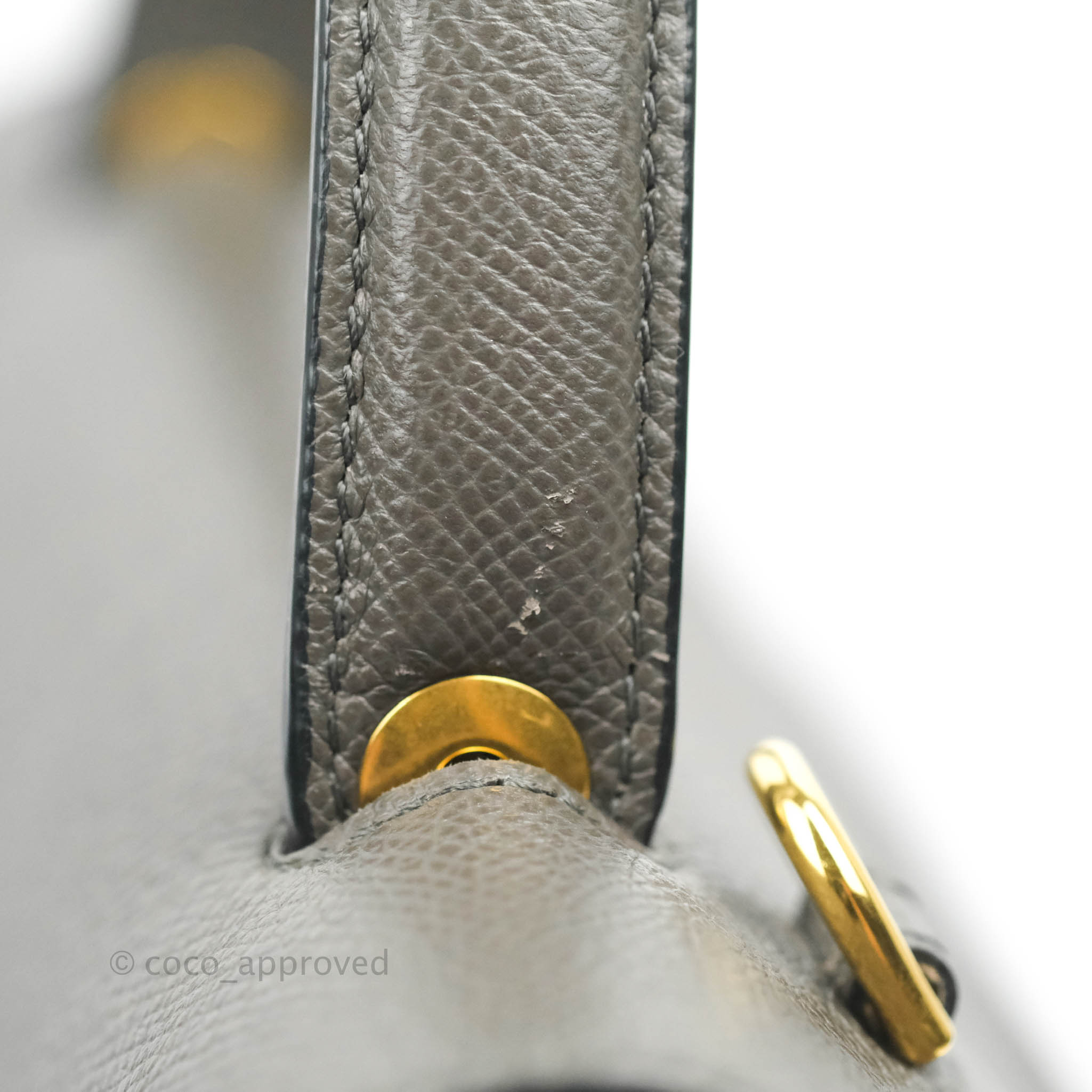 Celine Micro Belt Bag in Grey Grained Calfskin with Gold Hardware - Luxury Crossbody Bag for Women, Perfect for Work, Travel & Everyday Use