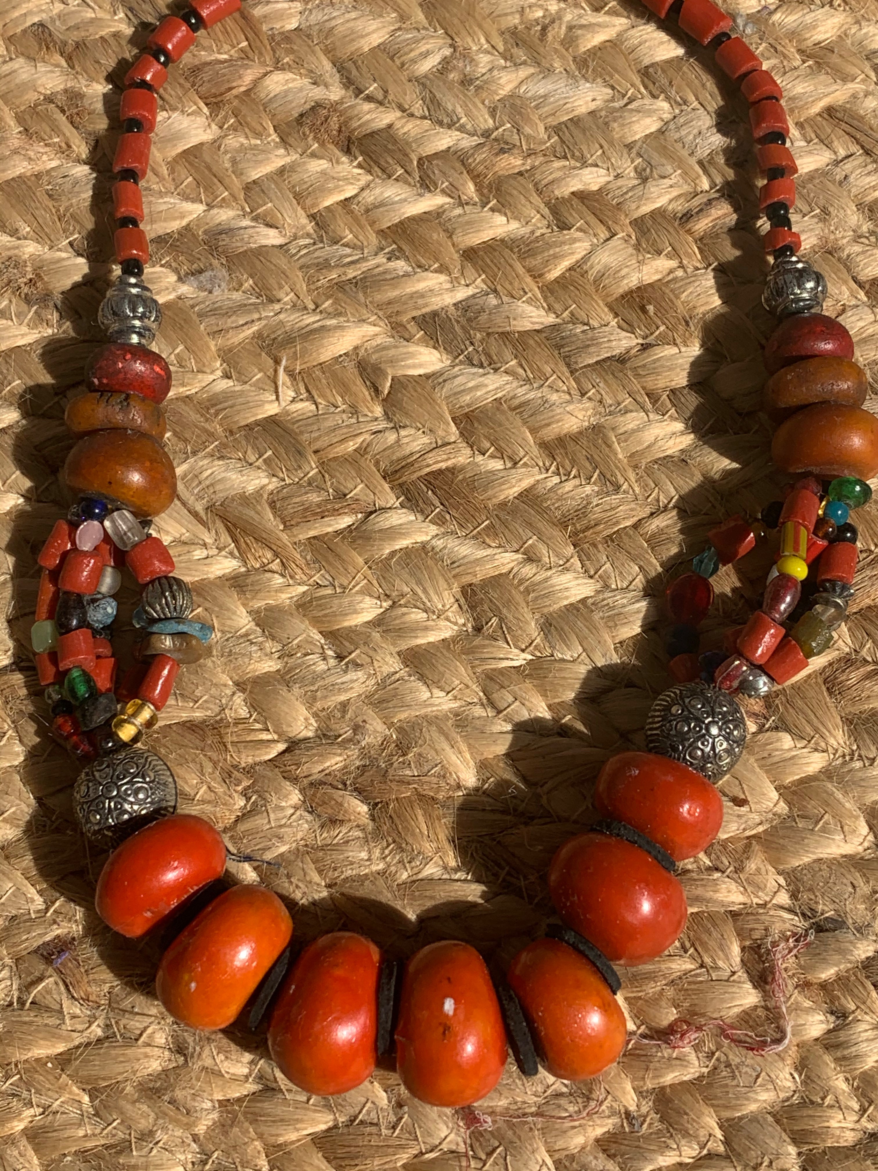 Authentic Moroccan Berber Tribal Necklace – Handmade Ethnic Jewelry for Women – Perfect for Boho, Festival & Layering Outfits