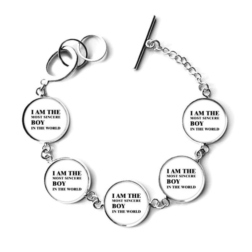 Sincere Boy Bracelet - Stylish Chain Charm Bangle for Men - Perfect Gift for Boyfriends, Sons & Loved Ones - Ideal for Casual Wear, Special Occasions & Everyday Fashion