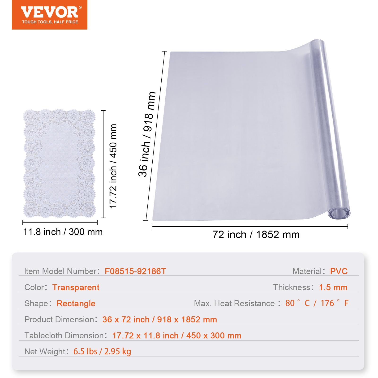 VEVOR 36x72\