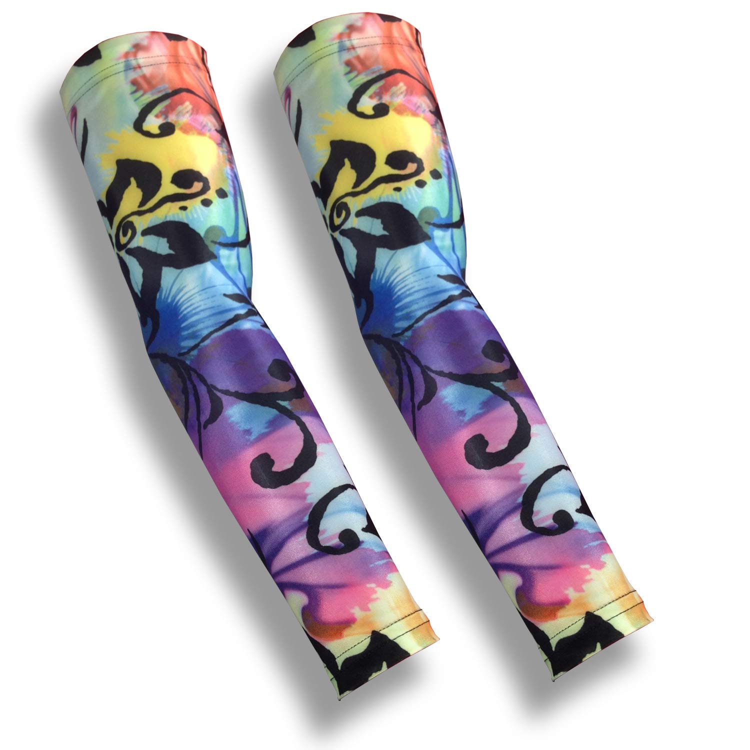 iM Sports Miler Running Arm Cooler & Compression Sleeves - US Made Pair for Men & Women - UV Protection & Moisture Wicking for Running, Cycling, Hiking & Outdoor Sports