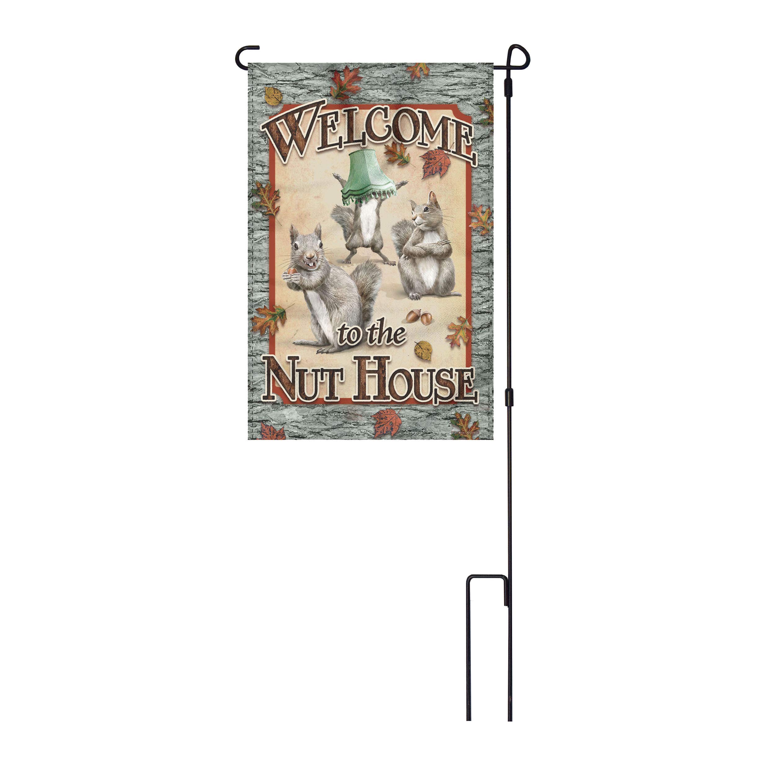 Rivers Edge Products 14x22 Inch Double-Sided Garden Flag with Stand & Stake - Outdoor Yard Decor for Seasonal Display, Housewarming Gift, Front Porch & Lawn Decoration