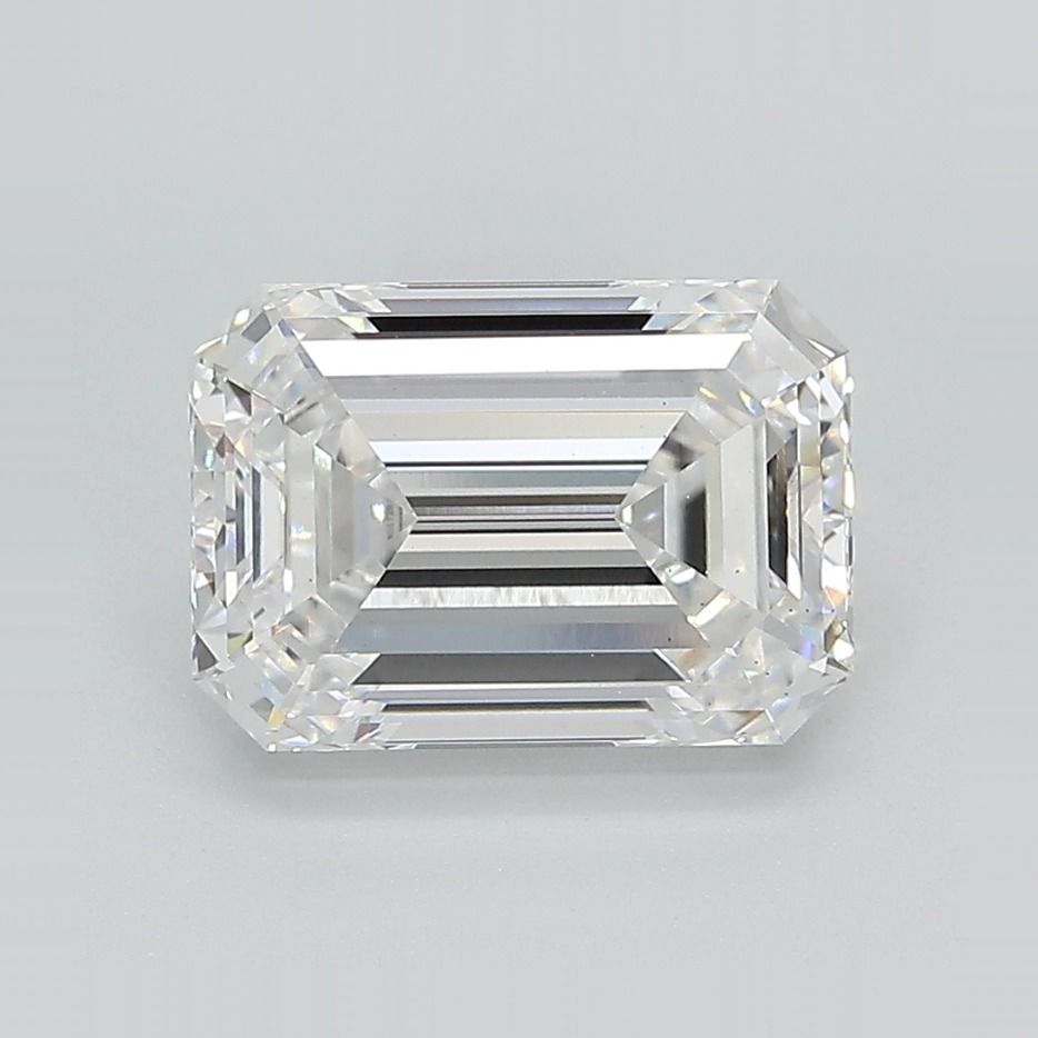 3.05 Carat D Color VS1 Clarity Emerald Cut Lab-Grown Diamond for Engagement Rings & Fine Jewelry