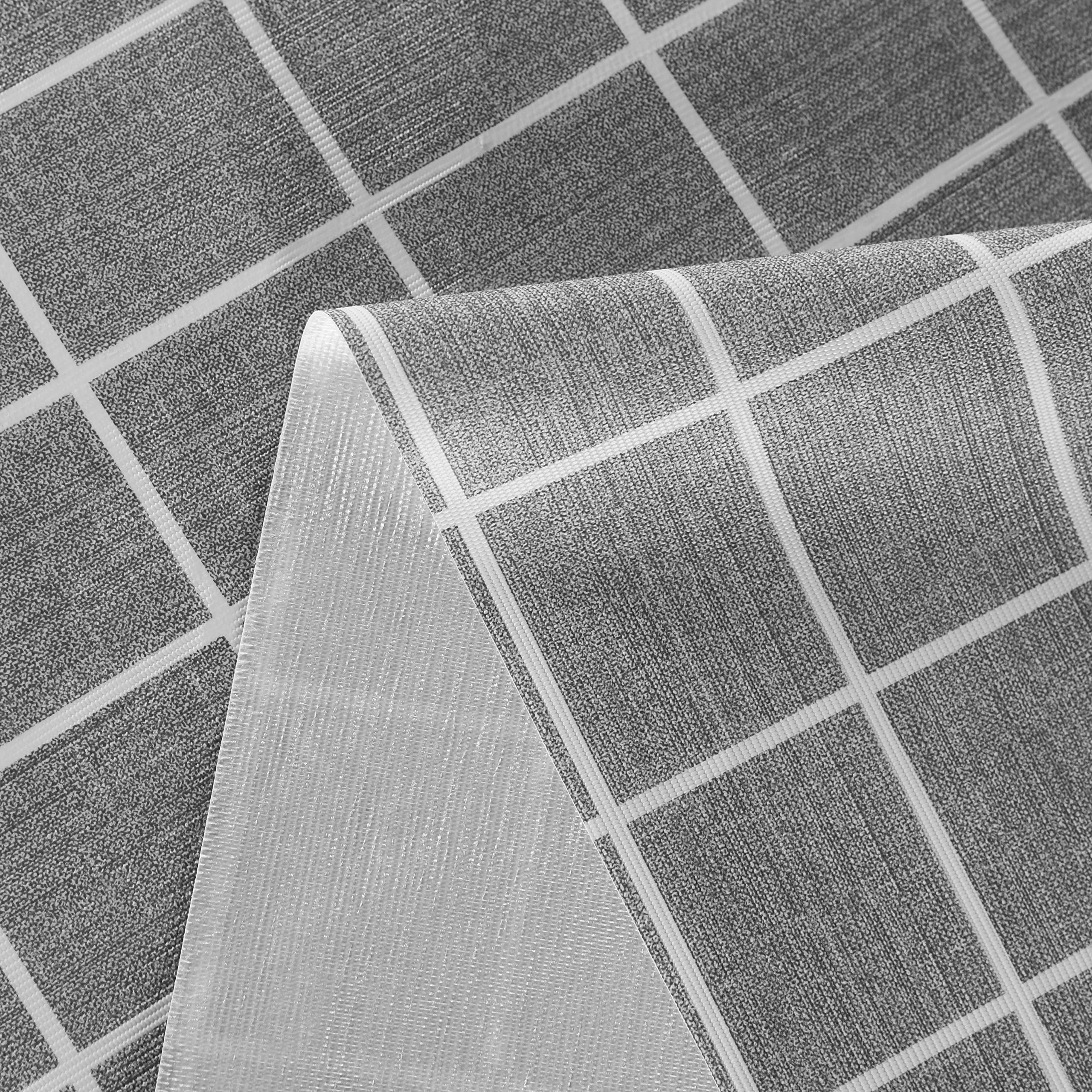 100% Waterproof PVC Tablecloth - Oil & Spill Proof Vinyl Table Cover for Indoor & Outdoor Use - Easy to Clean Rectangle Tablecloth (Grey, 54x120 Inch) - Perfect for Picnics, BBQs, Parties & Everyday Dining