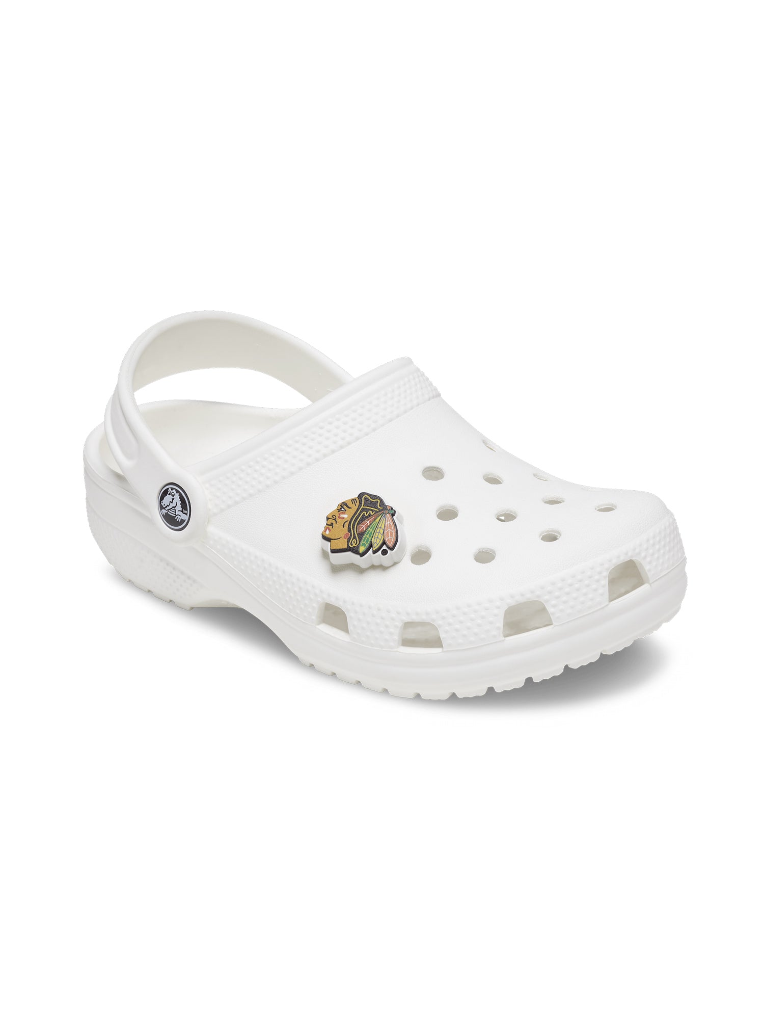Crocs Jibbitz Chicago Blackhawks Charms - Officially Licensed NHL Shoe Accessories for Fans - Perfect for Customizing Crocs, Sandals & More